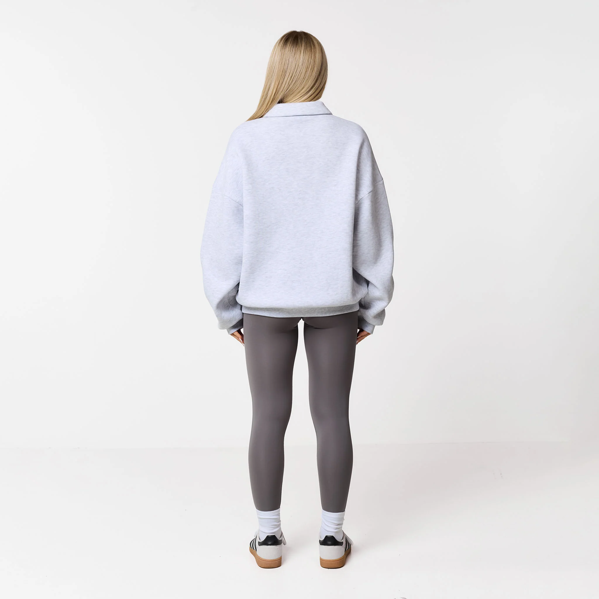 2-Pack Collegiate Button Up Sweatshirt | Grey Marl/Burgundy - Image 7