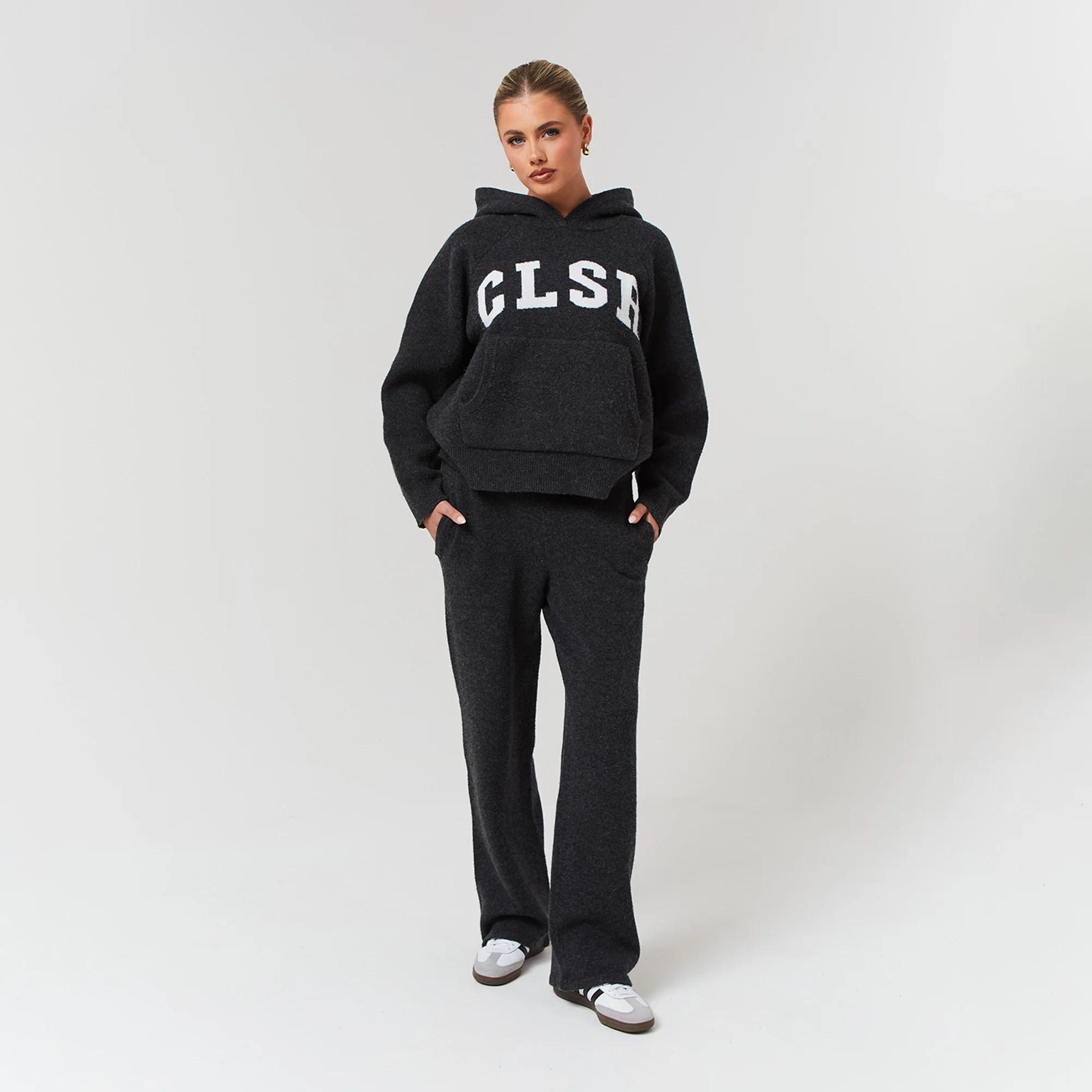 2-Pack Knit Open Hem Jogger | Oatmeal/Charcoal Marl - Image 11