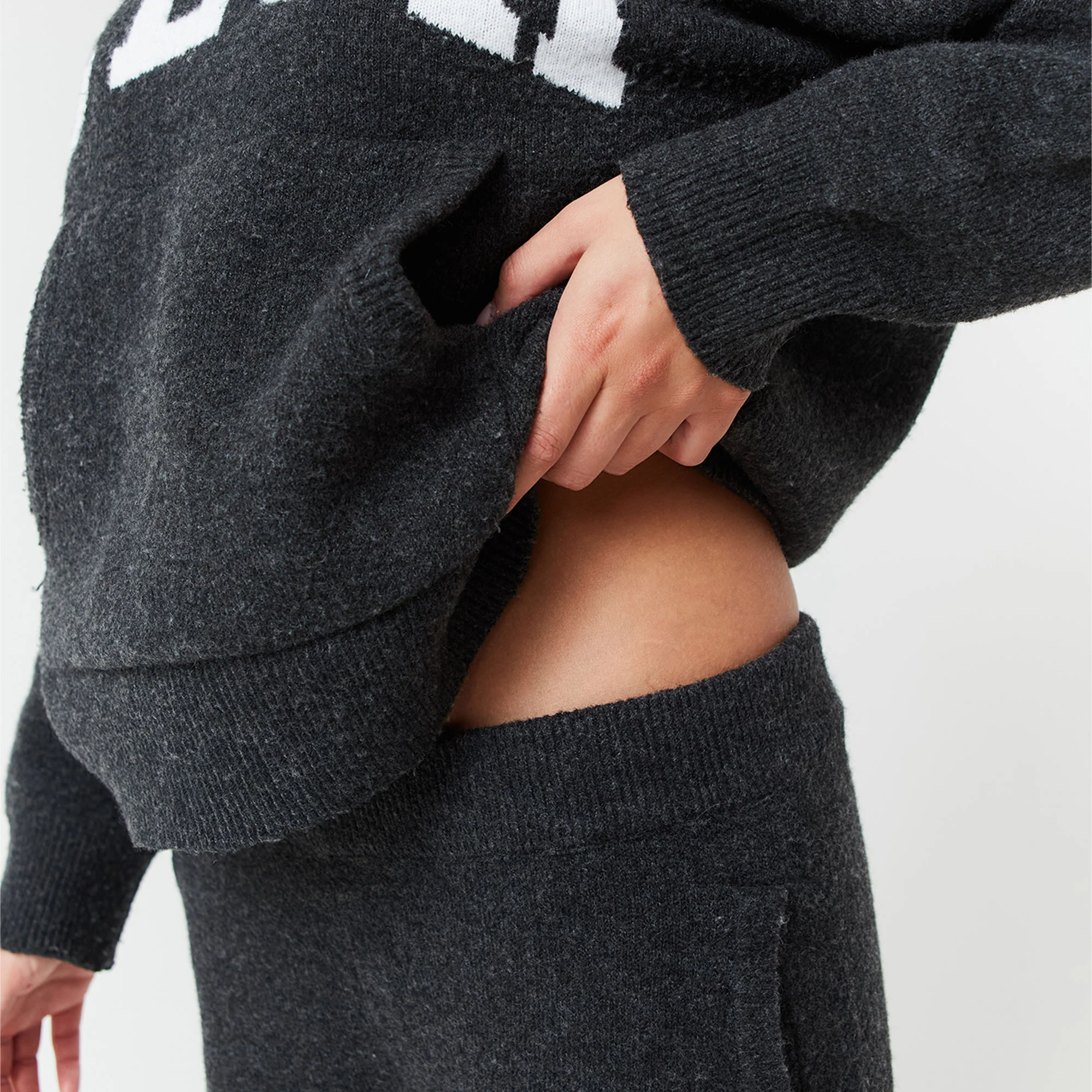 2-Pack Knit Open Hem Jogger | Oatmeal/Charcoal Marl - Image 12
