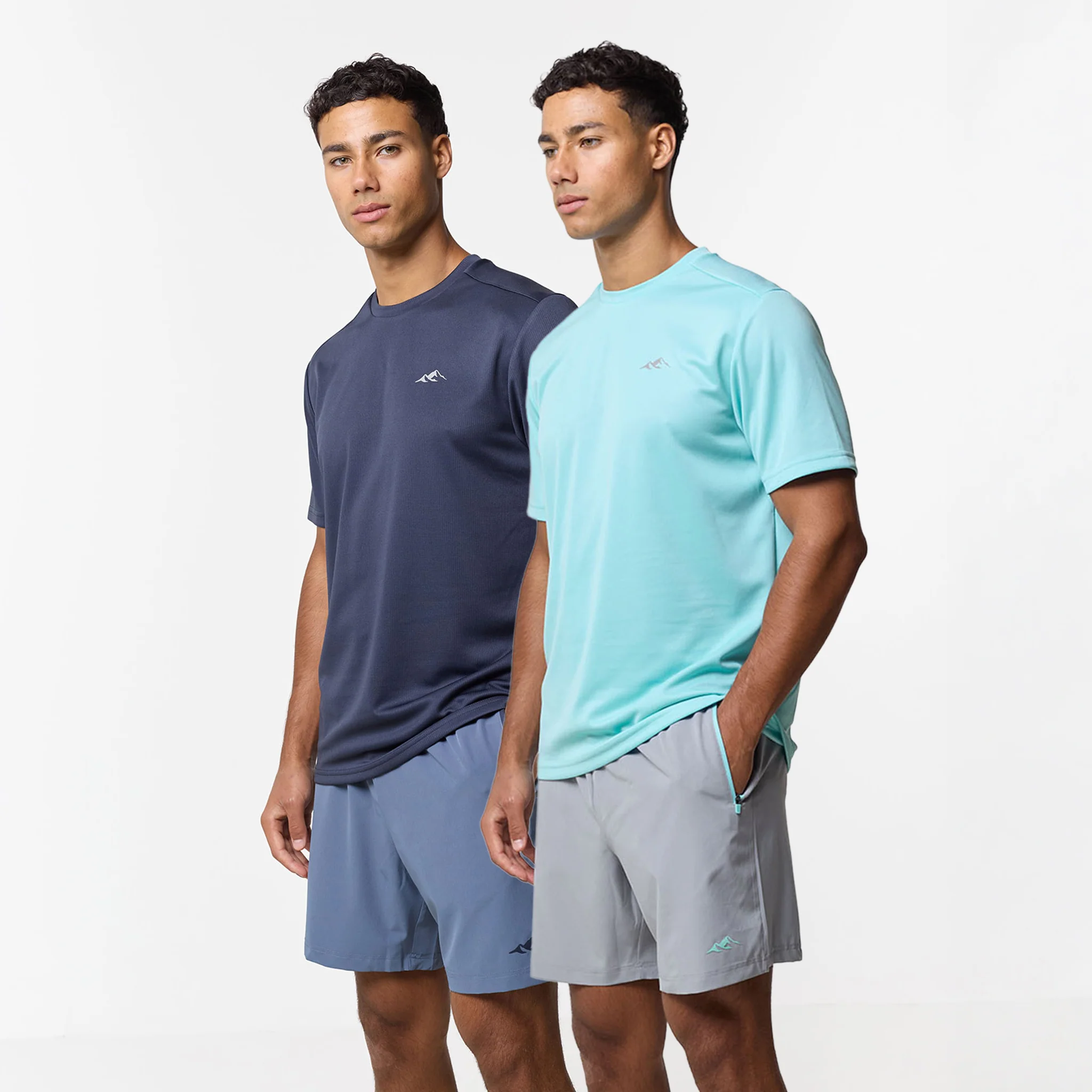 2-Pack Pace Performance Twinset | Navy/Aqua