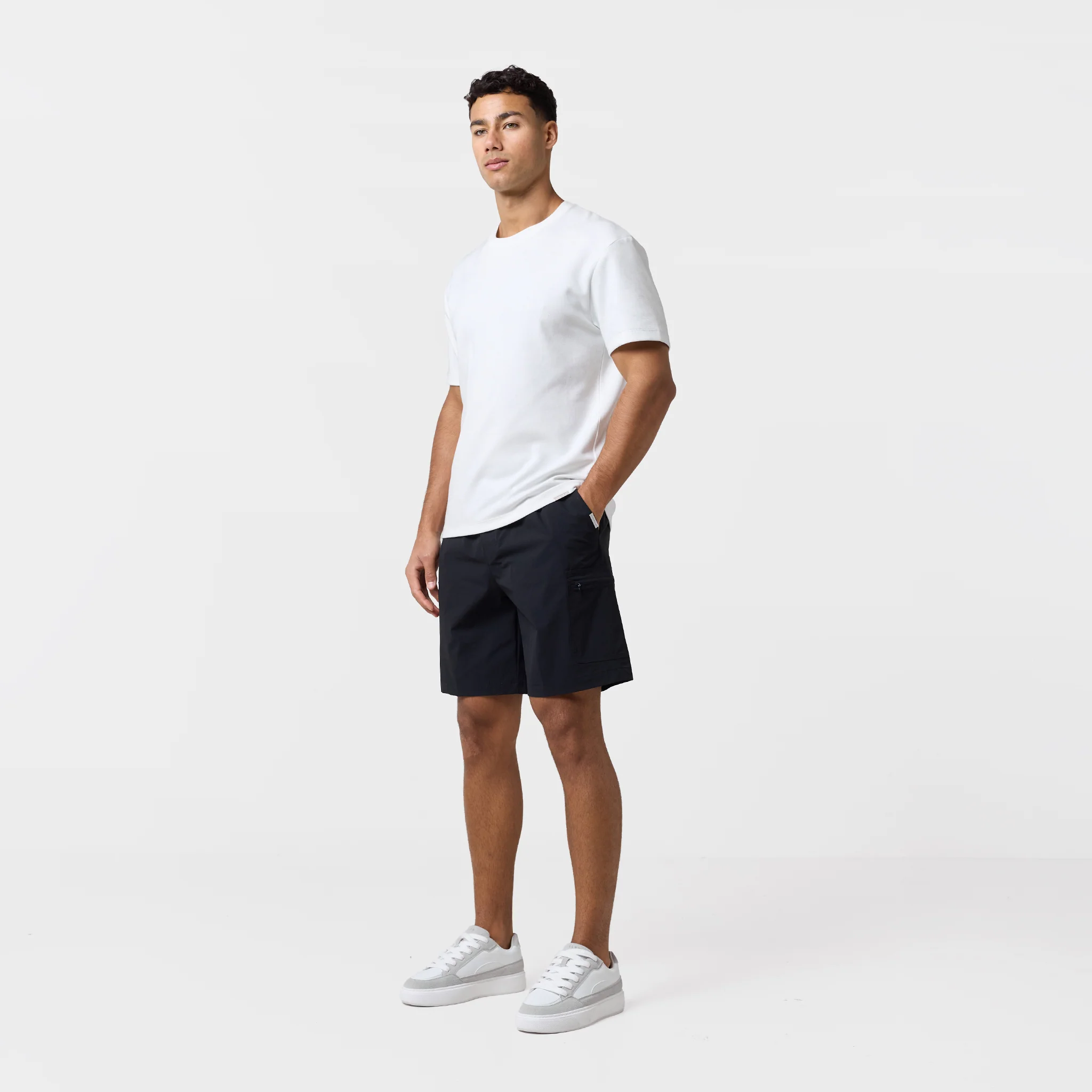2-Pack Premium Tech Cargo Short |  Black/Mid Grey - Image 14
