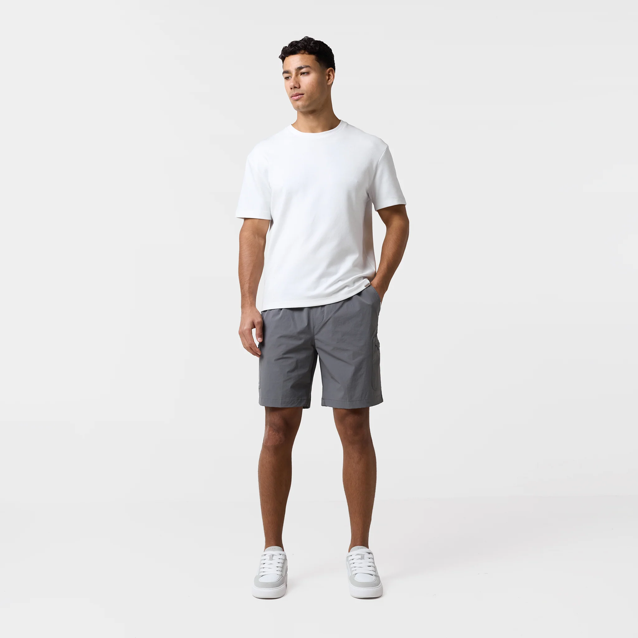 2-Pack Premium Tech Cargo Short |  Black/Mid Grey - Image 8