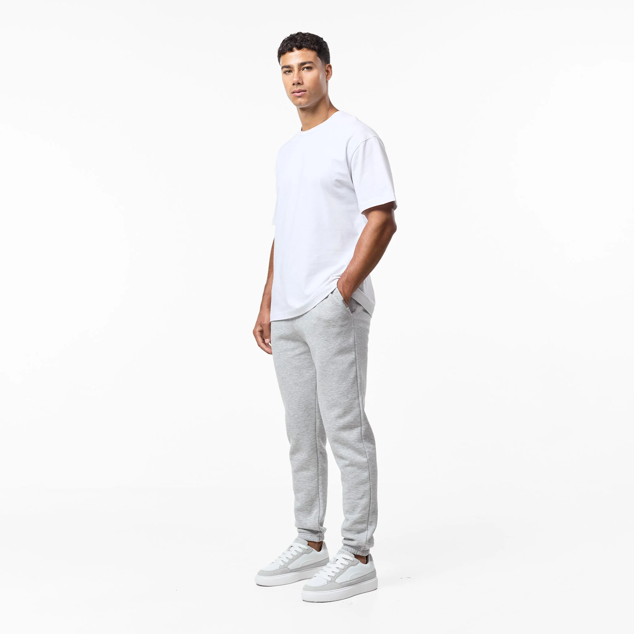 2-Pack Relaxed Fit Cuffed Joggers | Black/Grey Marl - Image 10