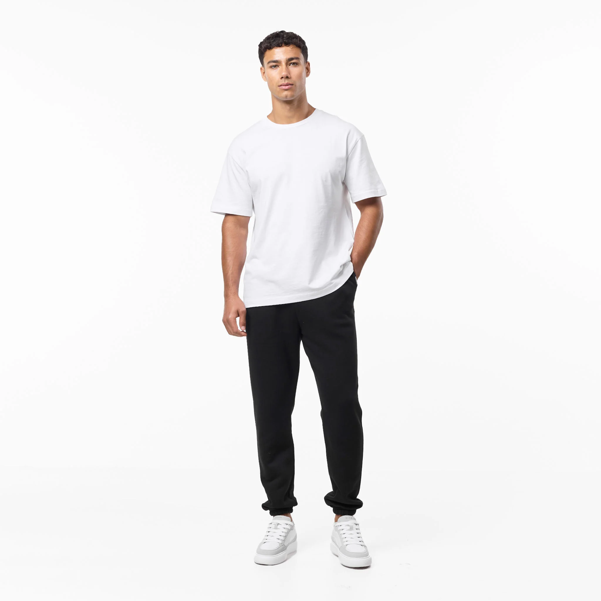 2-Pack Relaxed Fit Cuffed Joggers | Black/Grey Marl - Image 3