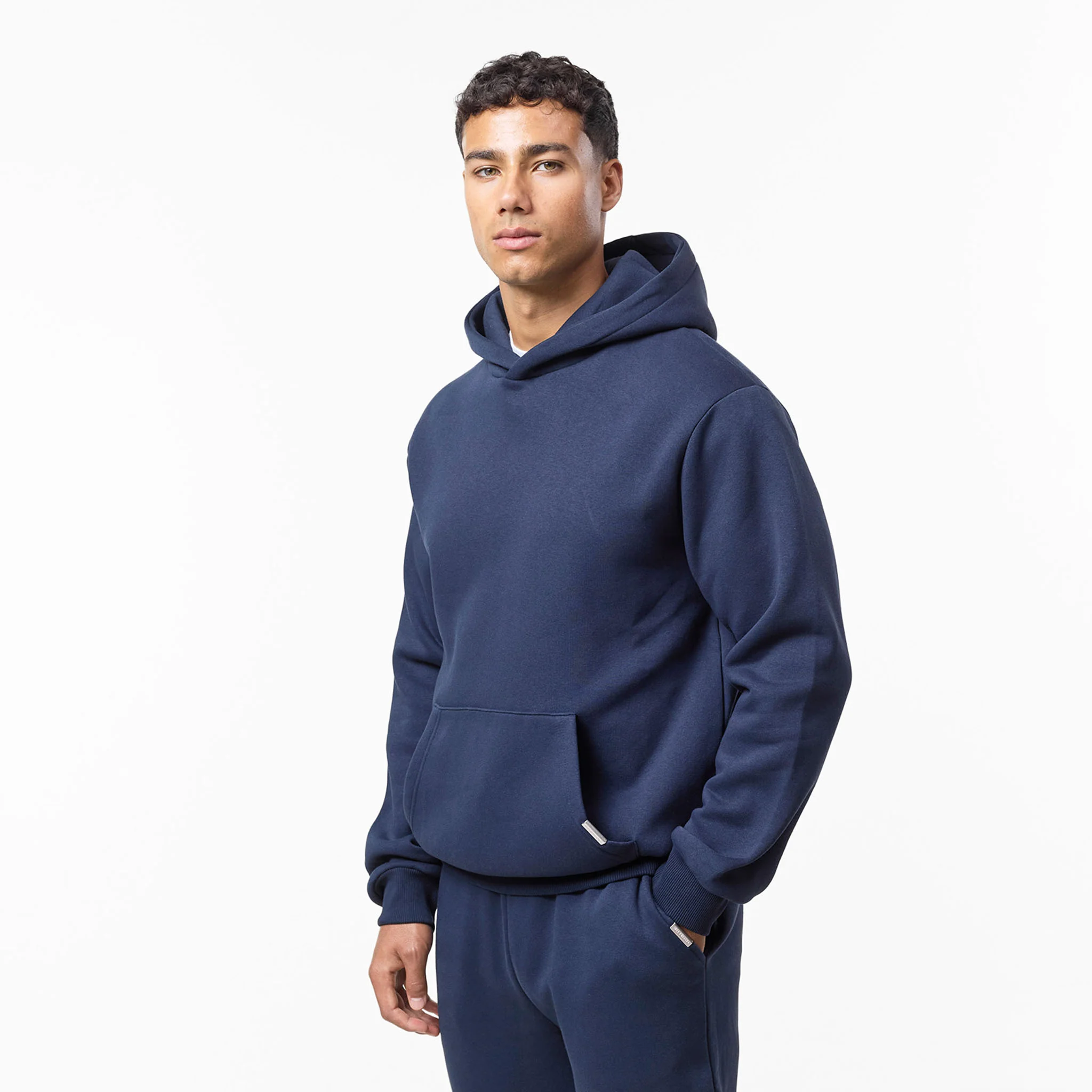 2-Pack Relaxed Fit Hoodie | Grey Marl/Navy - Image 9