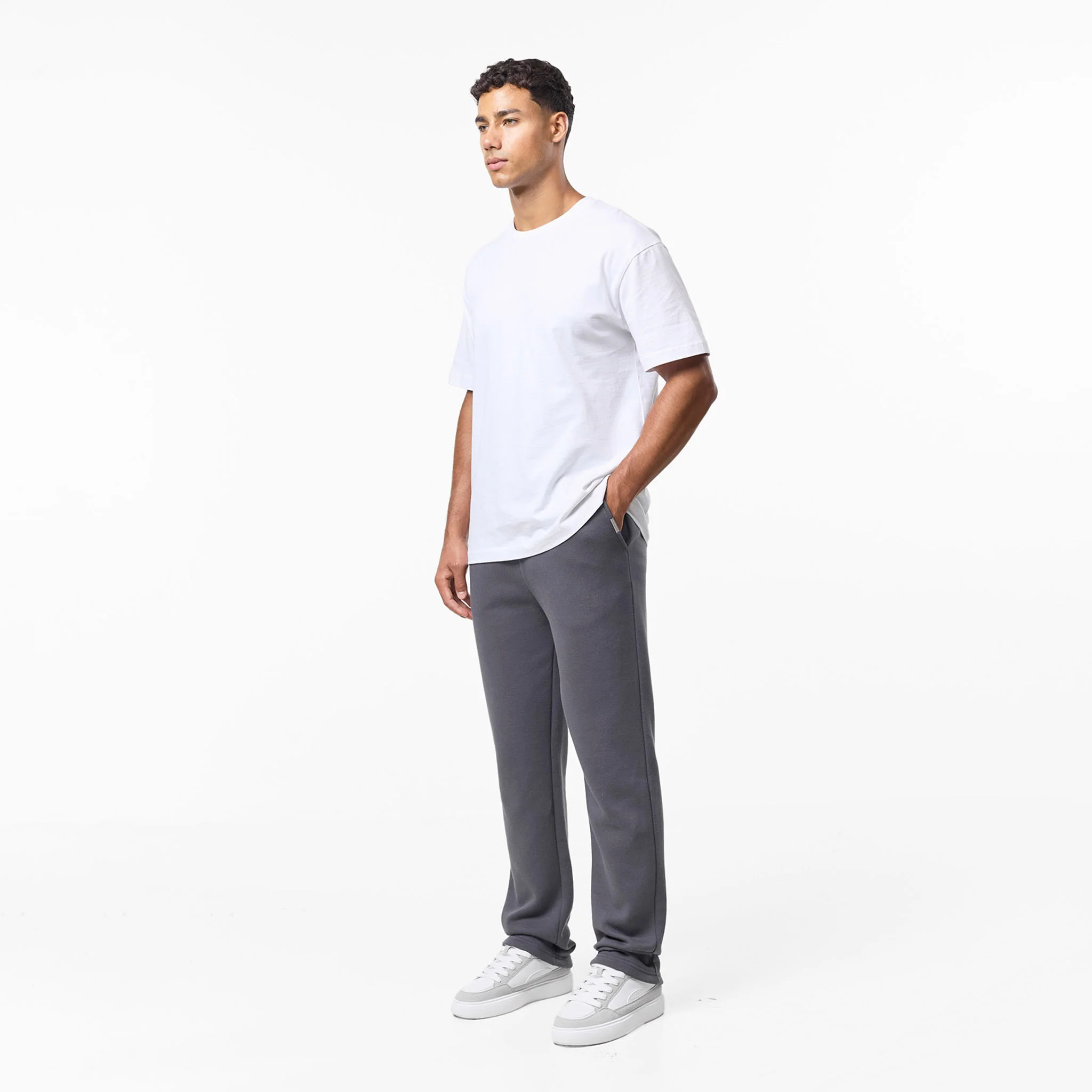 2-Pack Relaxed Fit Open Hem Joggers | Black/Dark Grey - Image 11