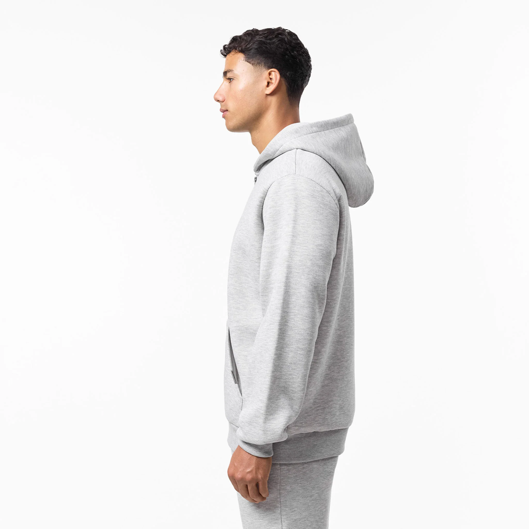 2-Pack Relaxed Full Zip Hoodie | Grey Marl/Black - Image 11