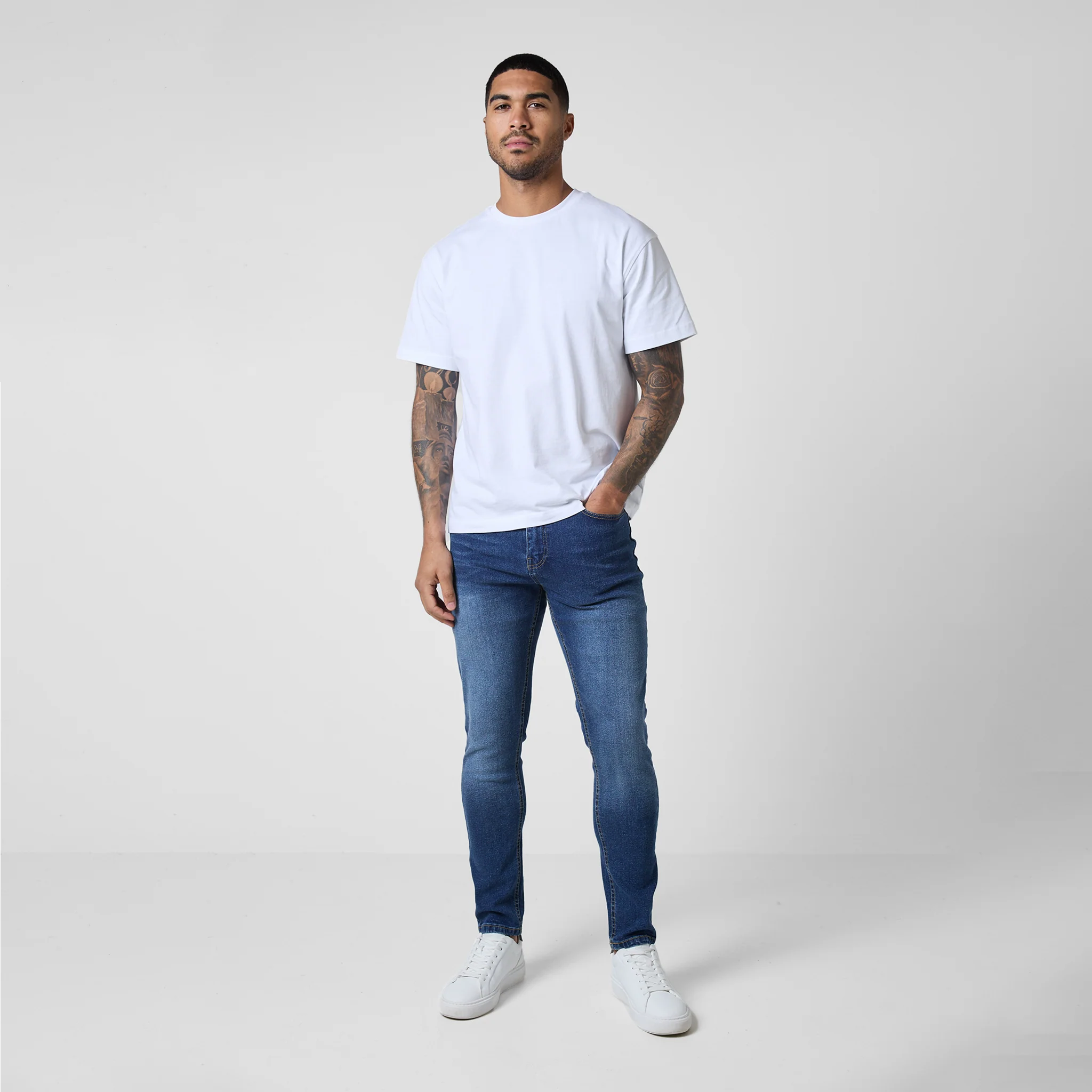 2-Pack Slim Fit Denim Jeans | Mid Blue Wash/Light Blue Wash - Image 4