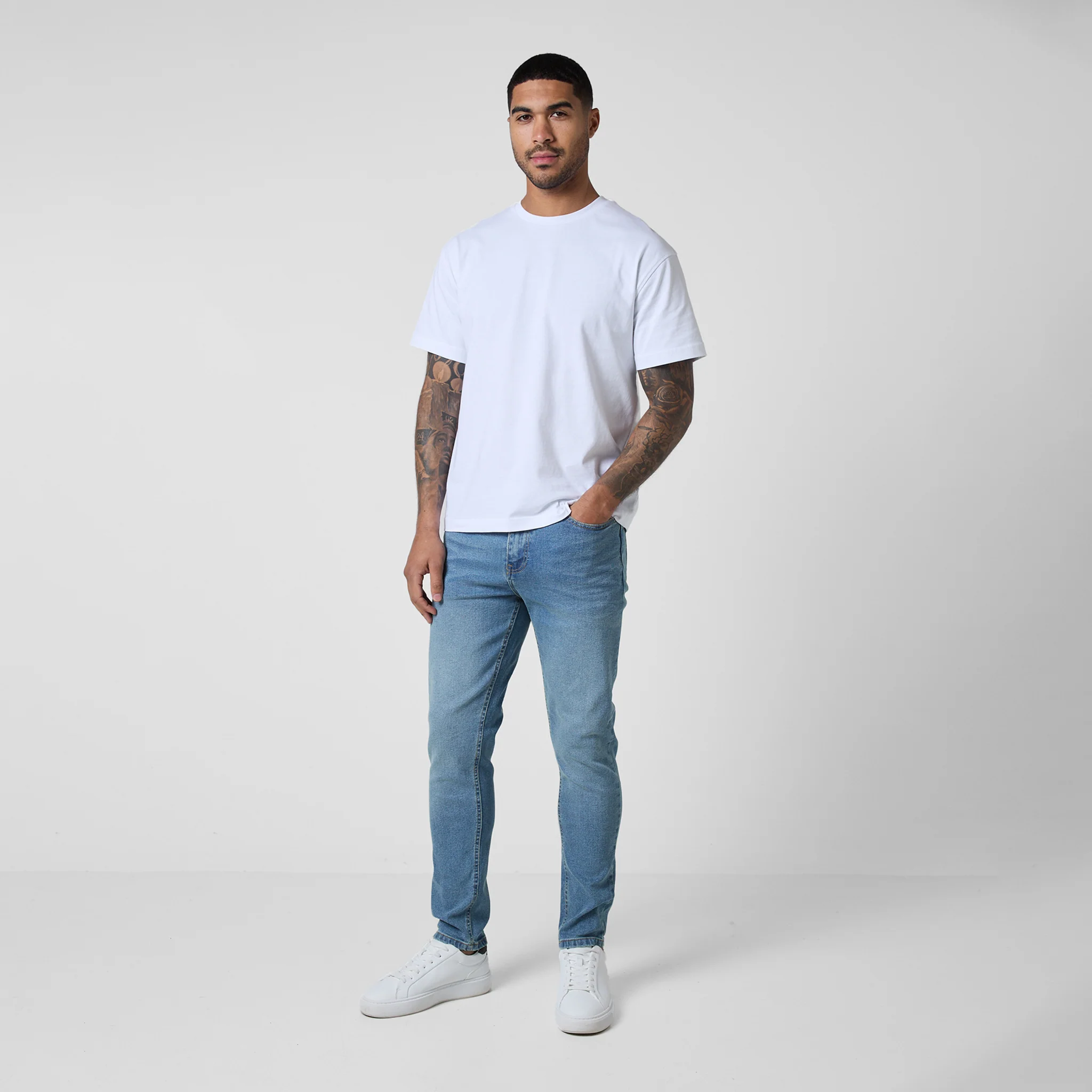 2-Pack Slim Fit Denim Jeans | Mid Blue Wash/Light Blue Wash - Image 5