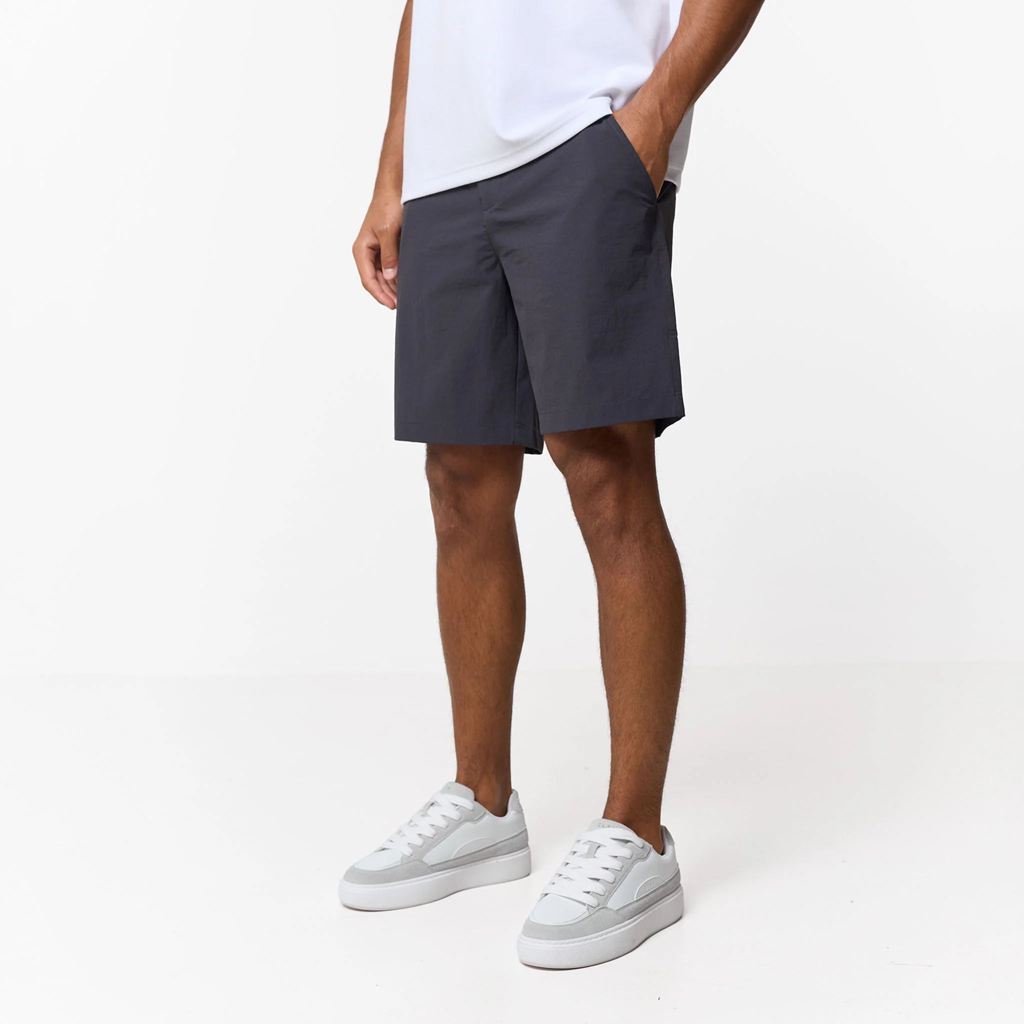 2-Pack Smart Tech Chino Short | Black/Mid Grey - Image 11