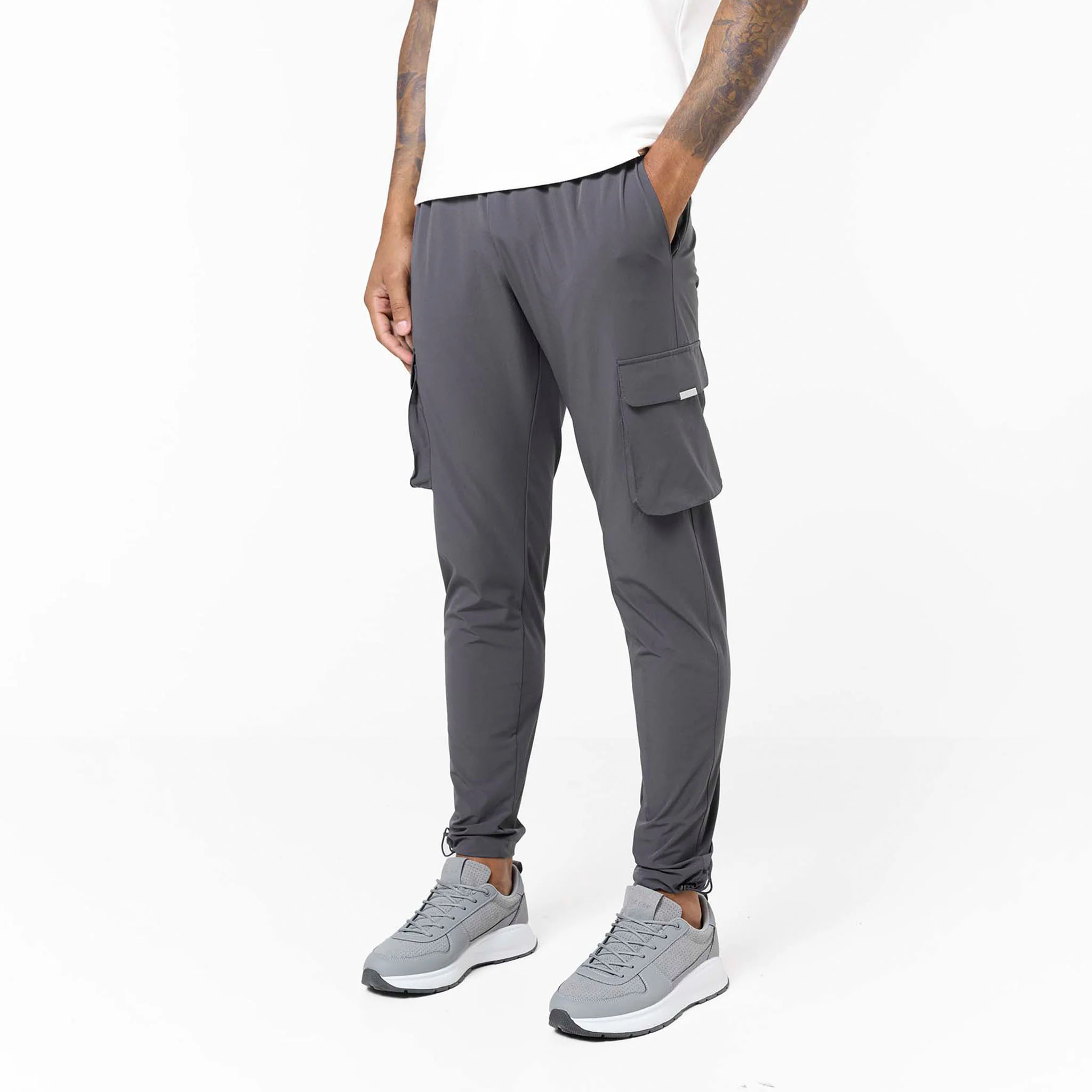2-Pack Stretch Tech Cargo Pant | Black/Dark Grey - Image 8