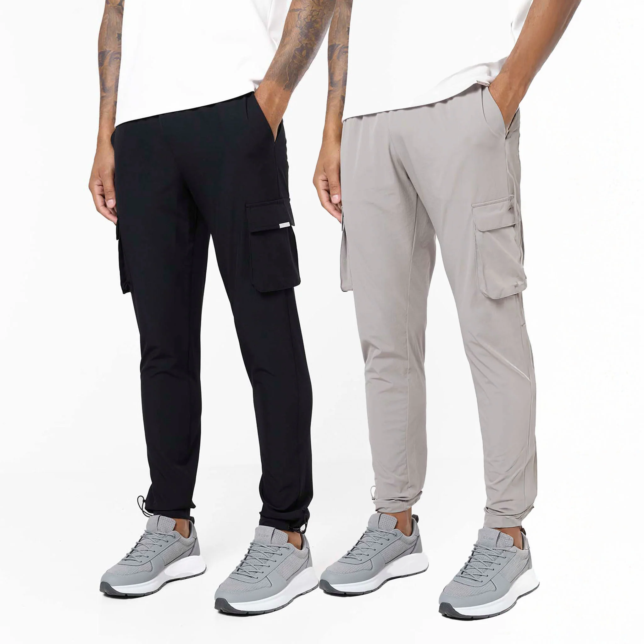 2-Pack Stretch Tech Cargo Pants | Black/Sand
