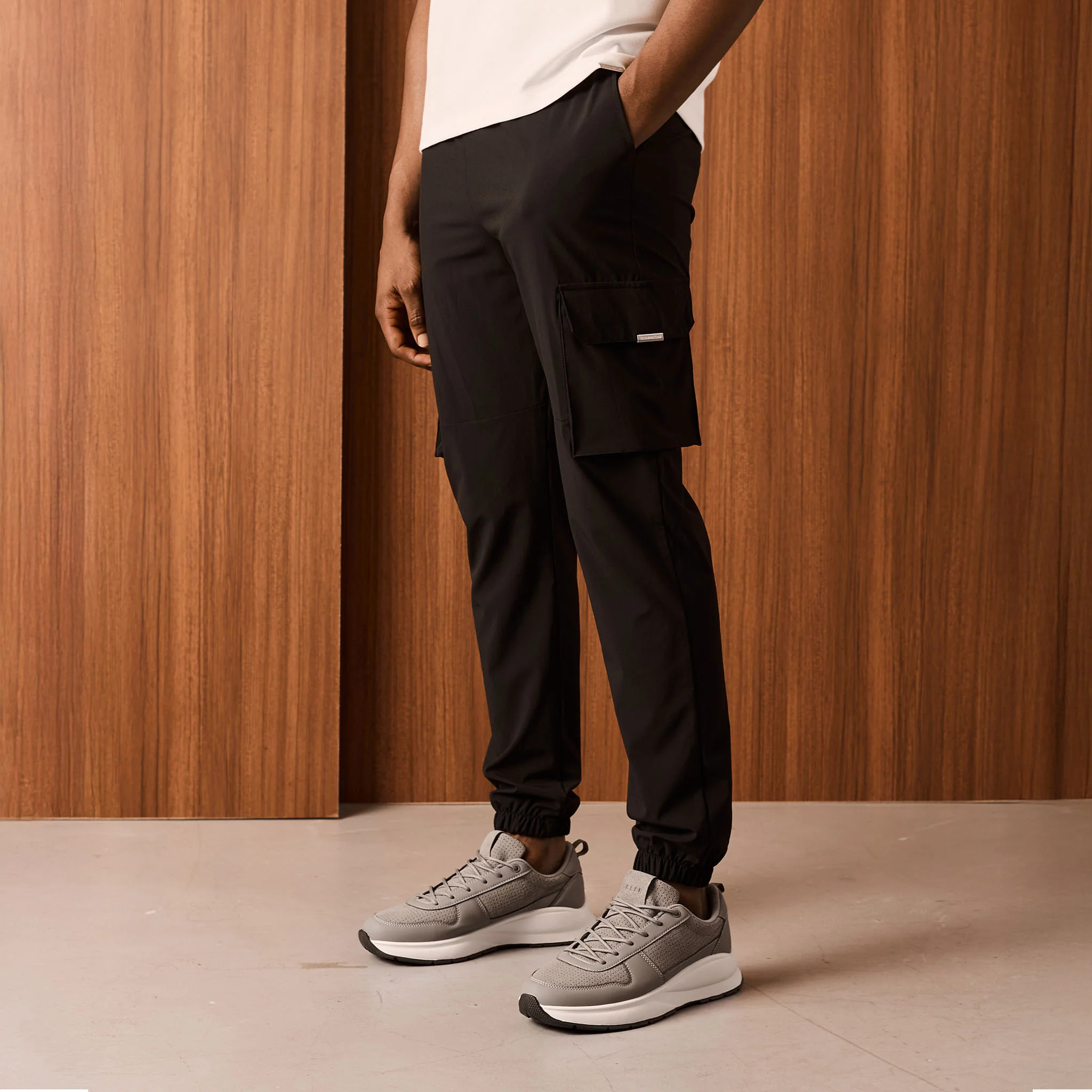 2-Pack Stretch Tech Cargo Pants | Black/Sand - Image 3