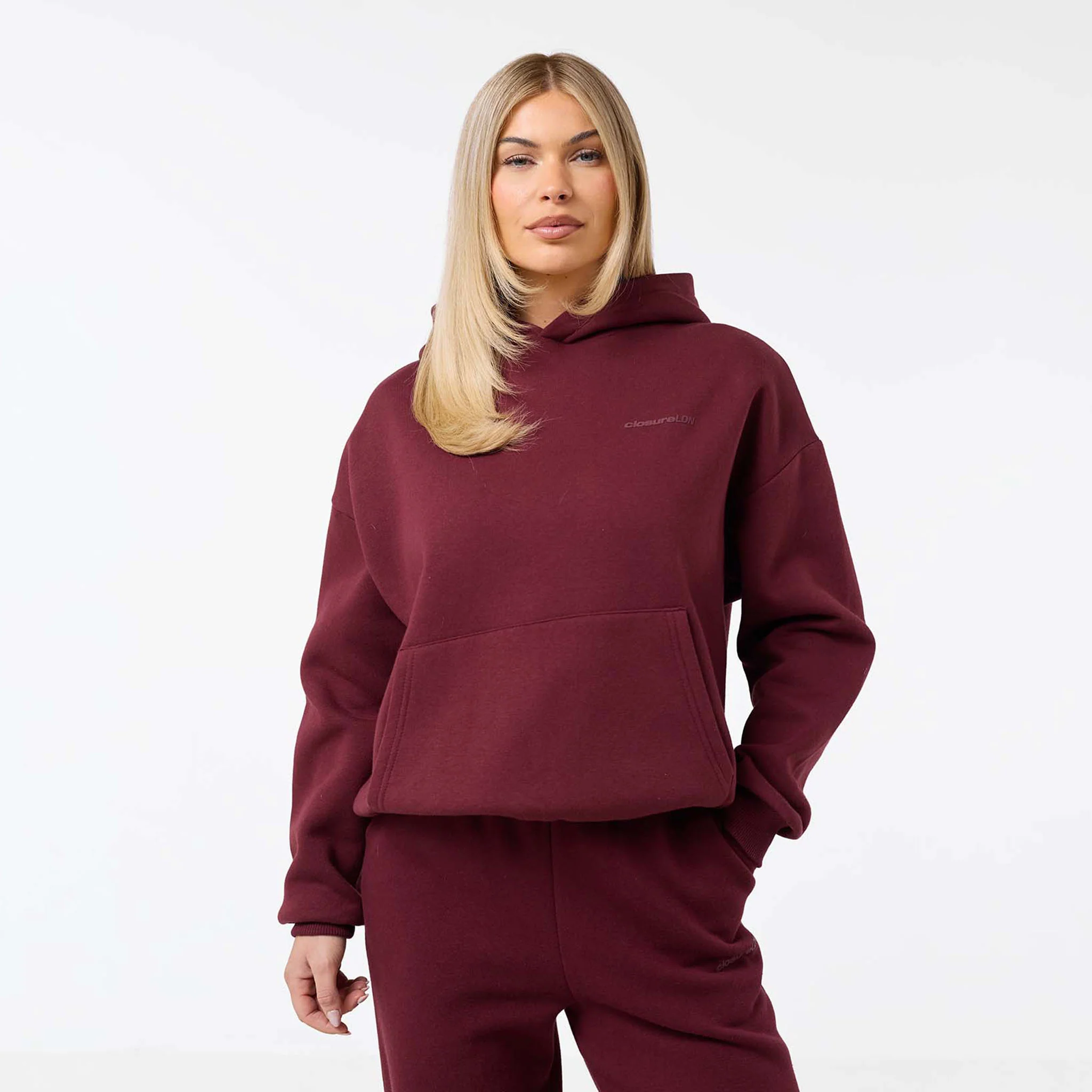 2-Pack Tonal Core Logo Hoodie | Espresso/Burgundy - Image 2