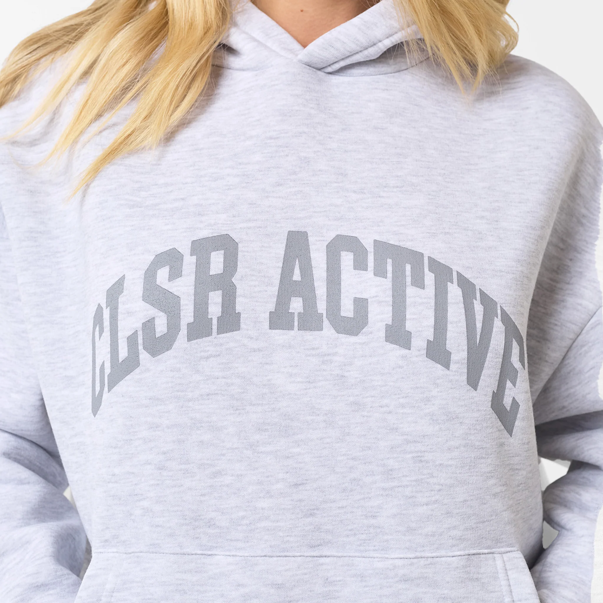 Active Open Hem Tracksuit | Grey Marl - Image 3