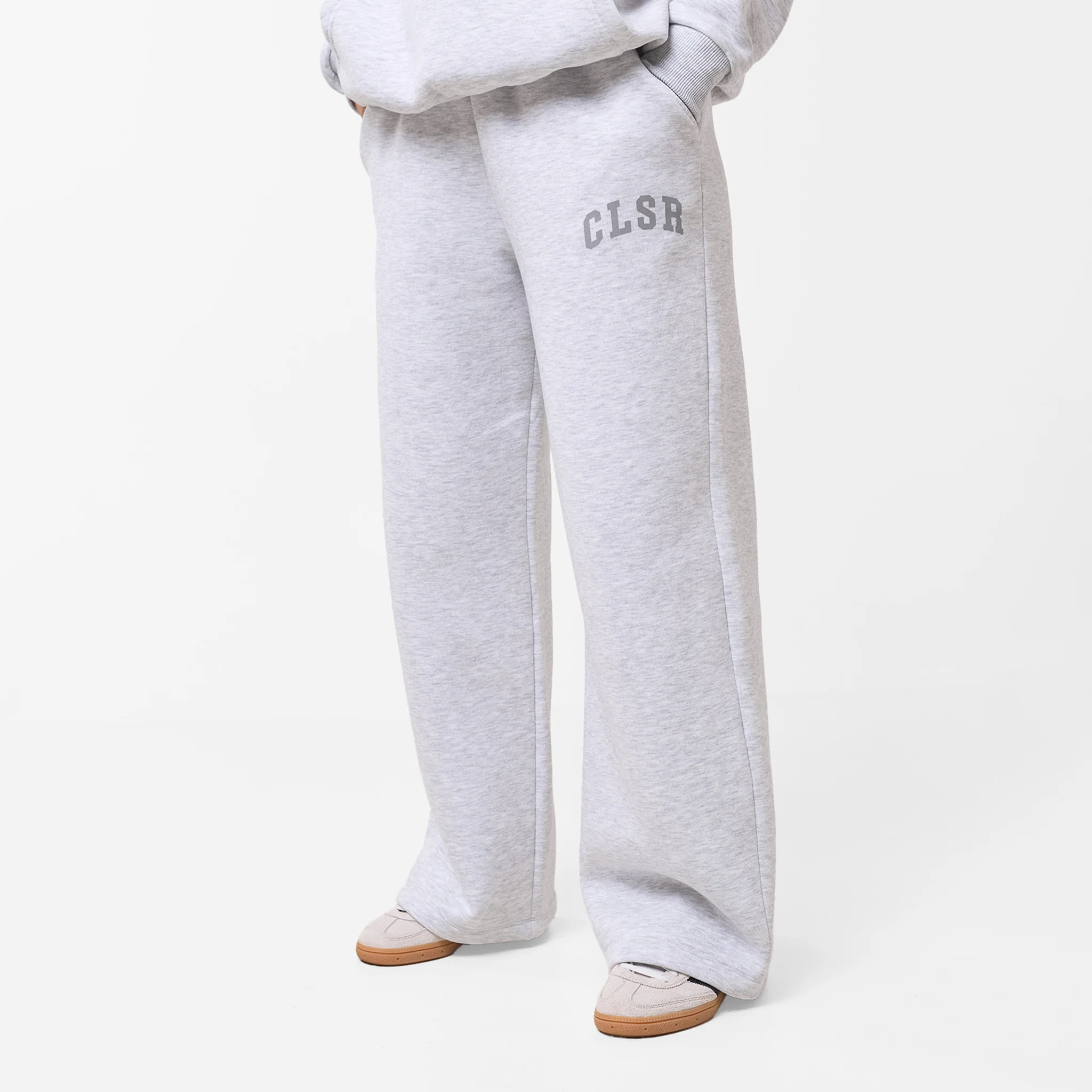 Active Open Hem Tracksuit | Grey Marl - Image 4