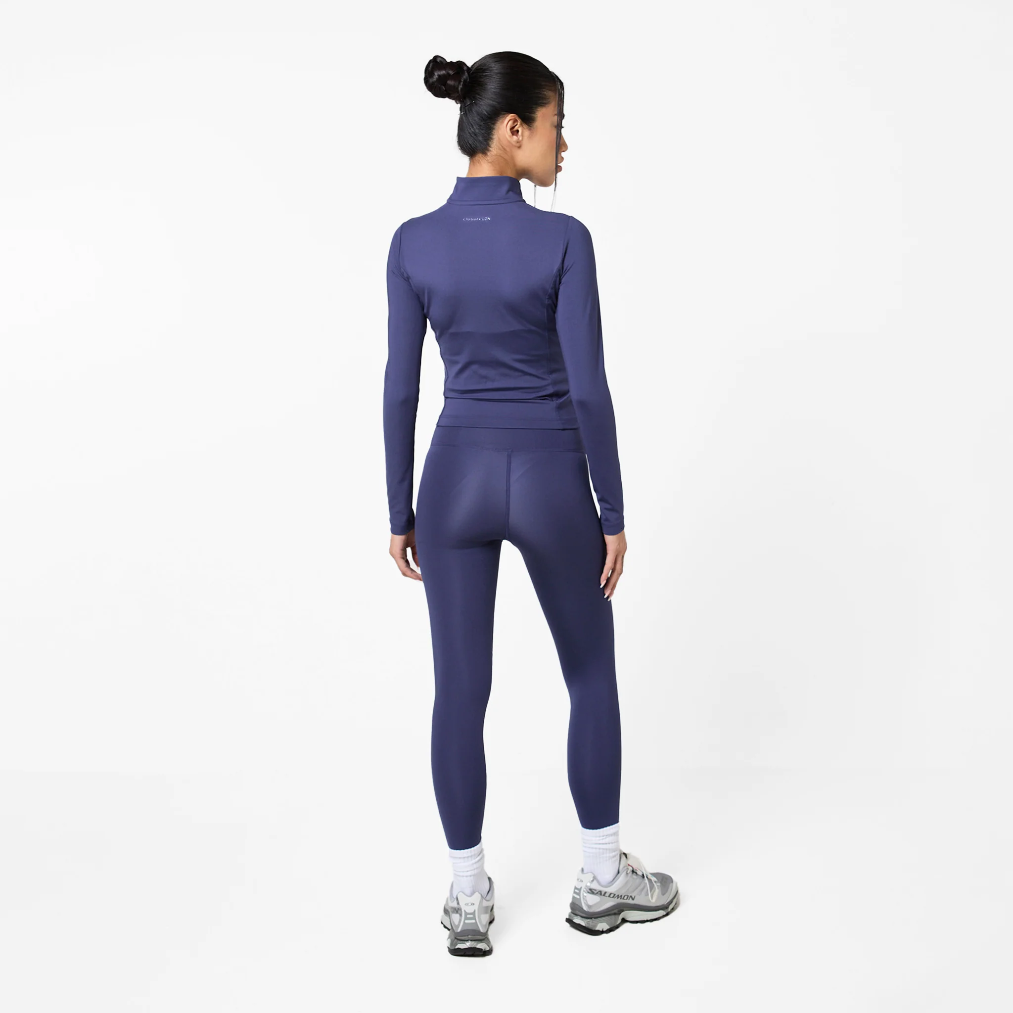 Second Skin Active Zip Through Top I Midnight Blue - Image 3