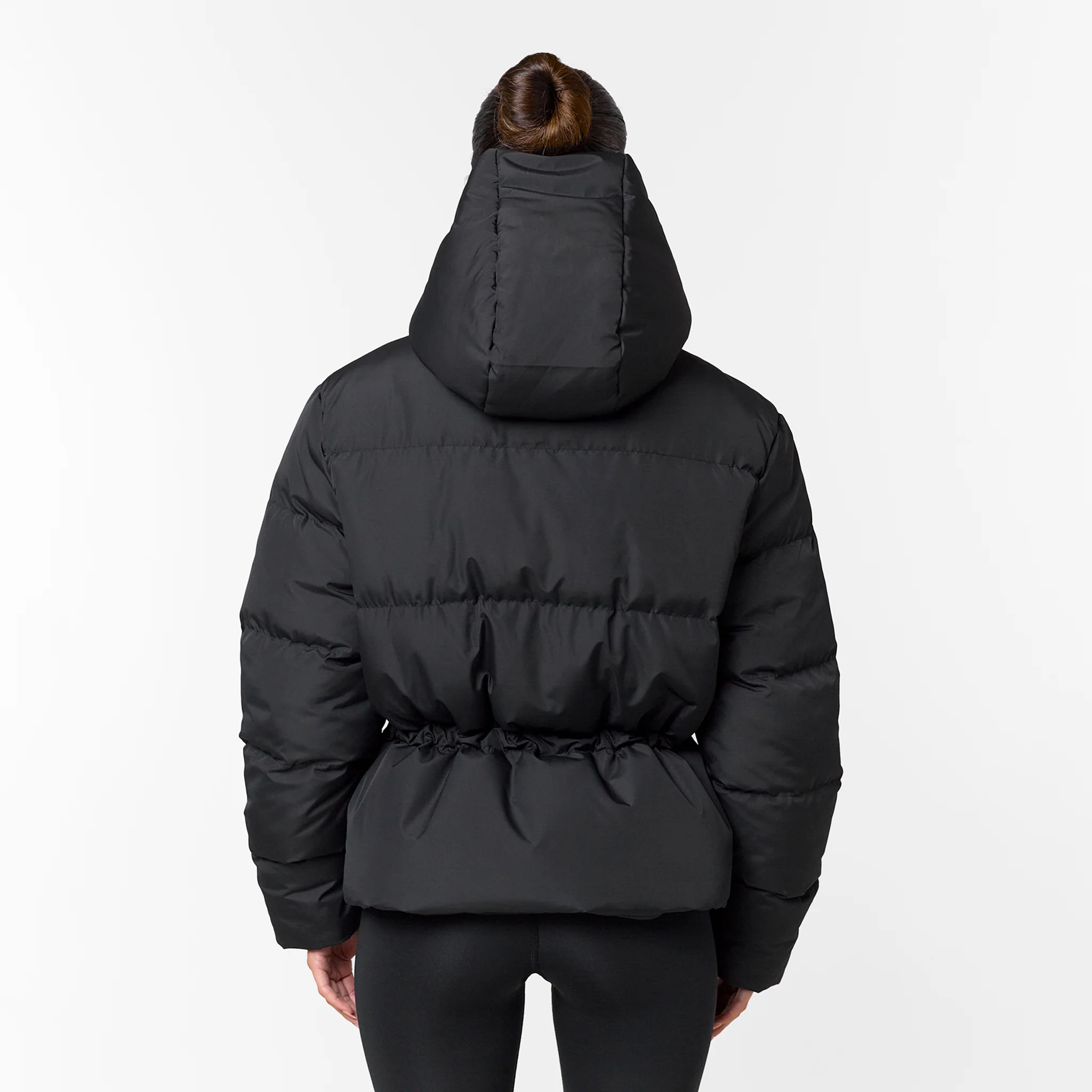Adjustable Waist Puffer | Black - Image 11