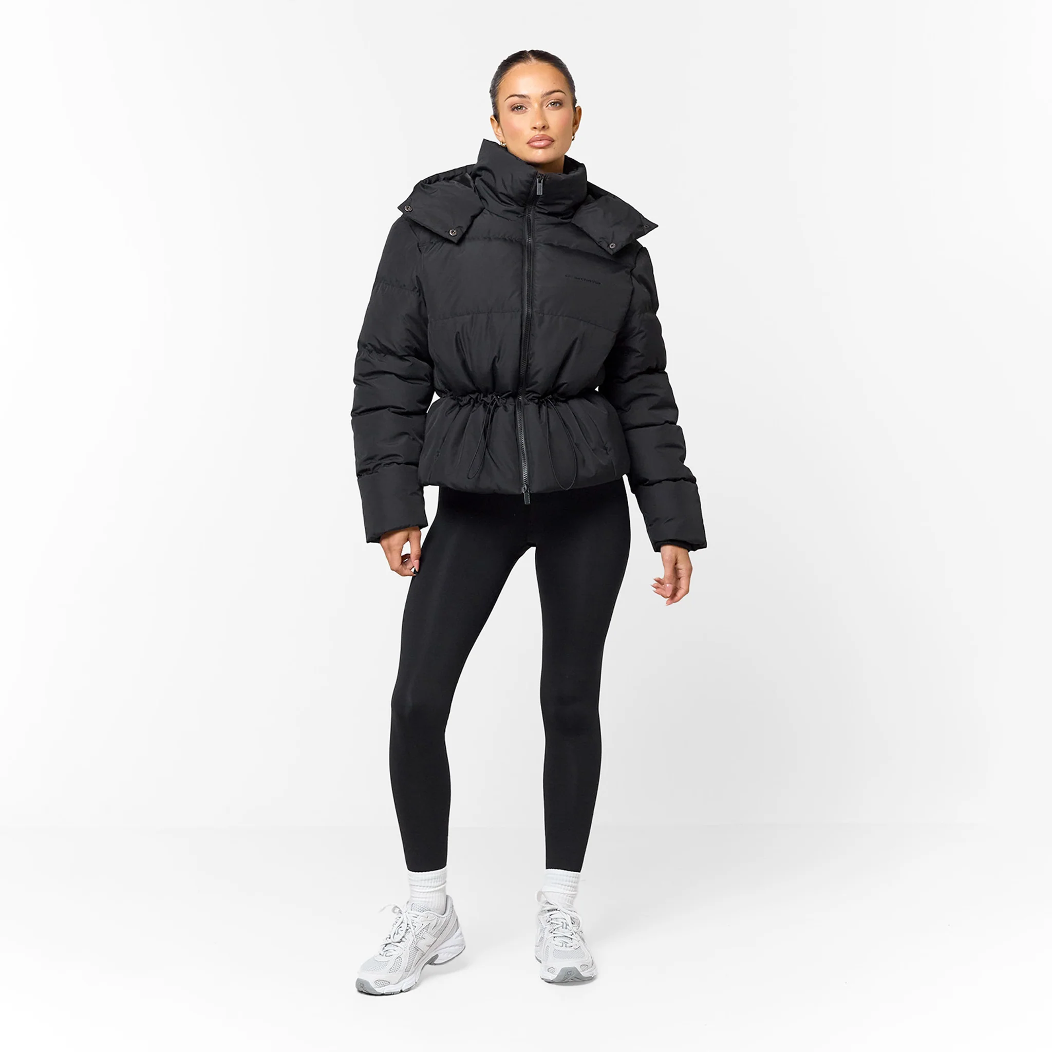 Adjustable Waist Puffer | Black - Image 6