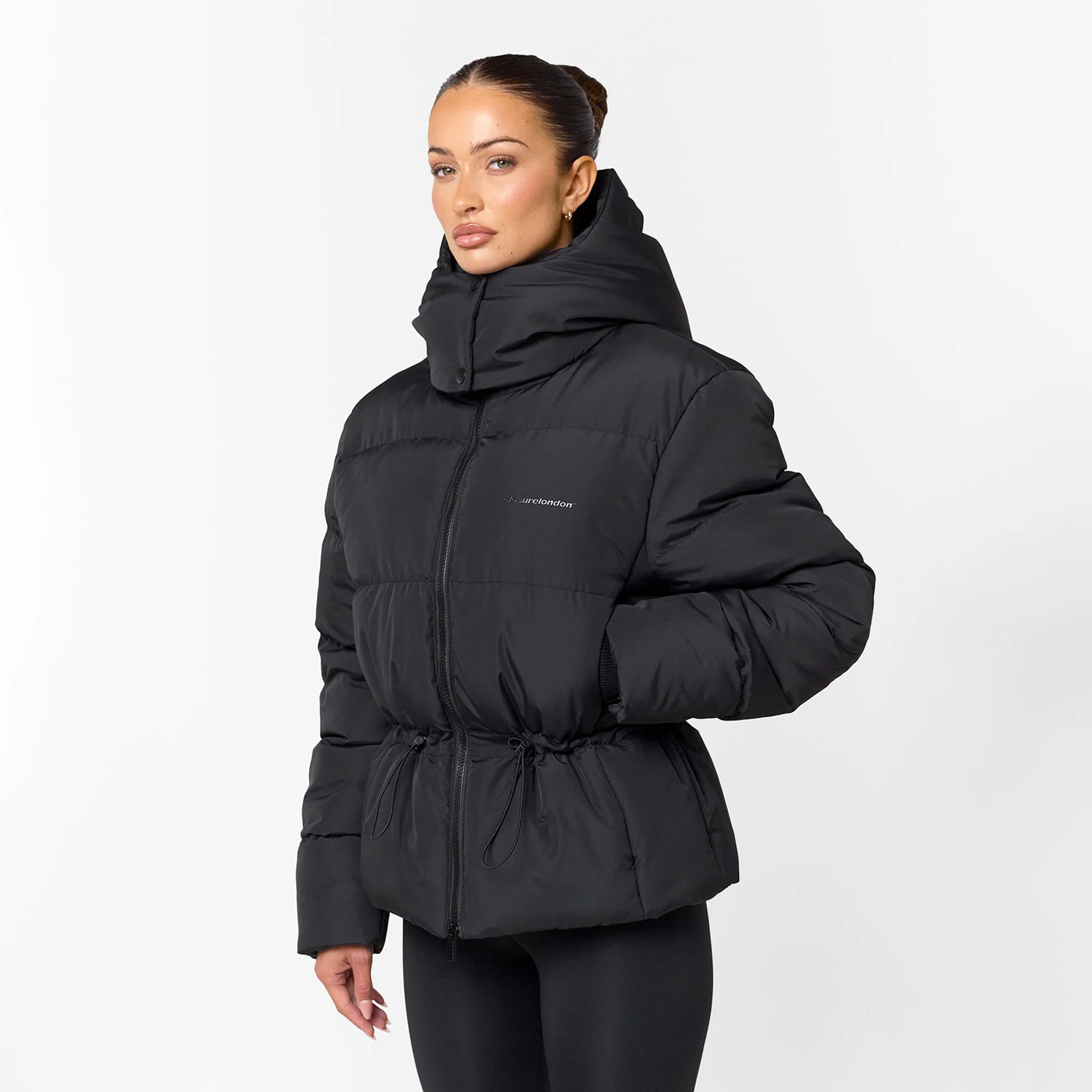 Adjustable Waist Puffer | Black - Image 7