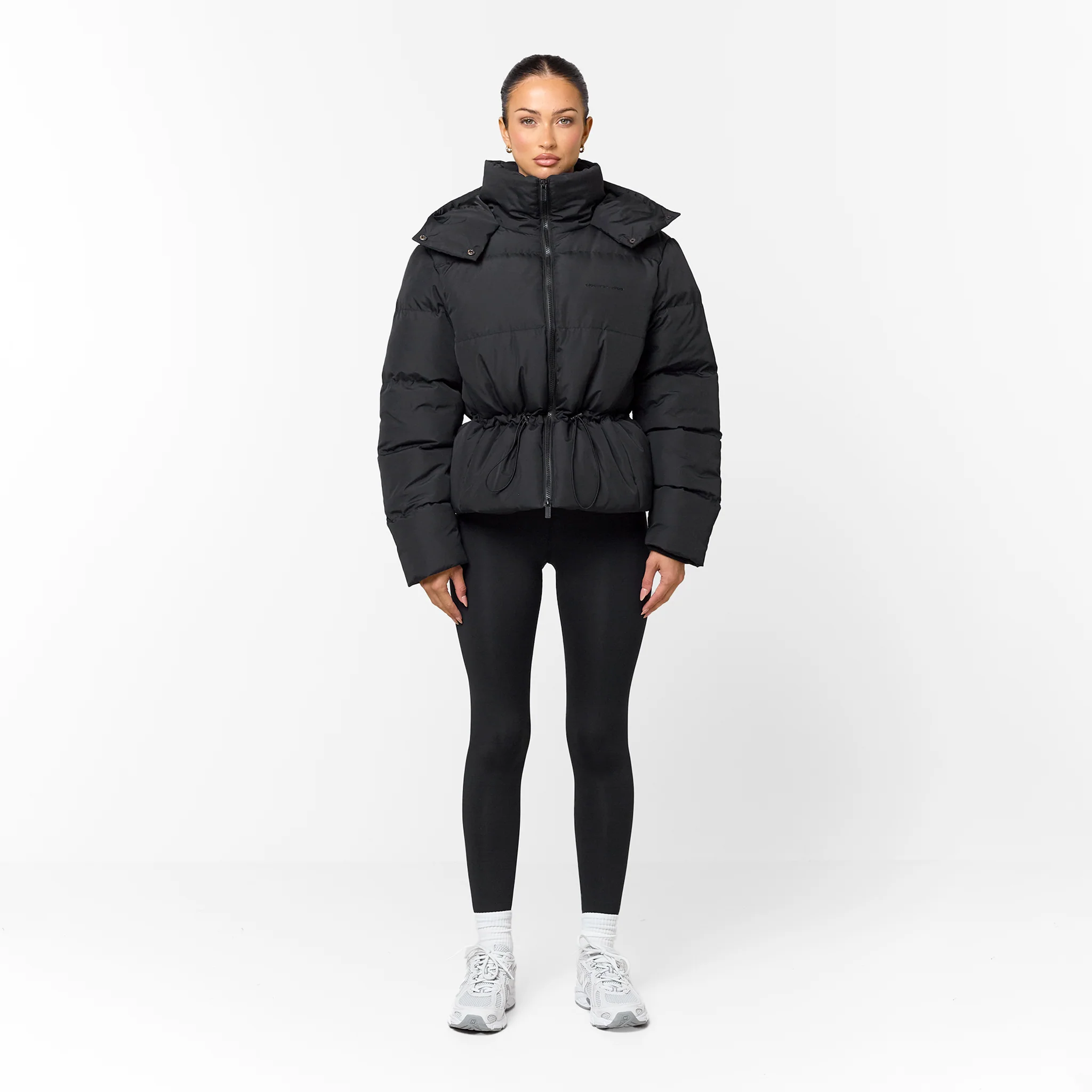 Adjustable Waist Puffer | Black - Image 9