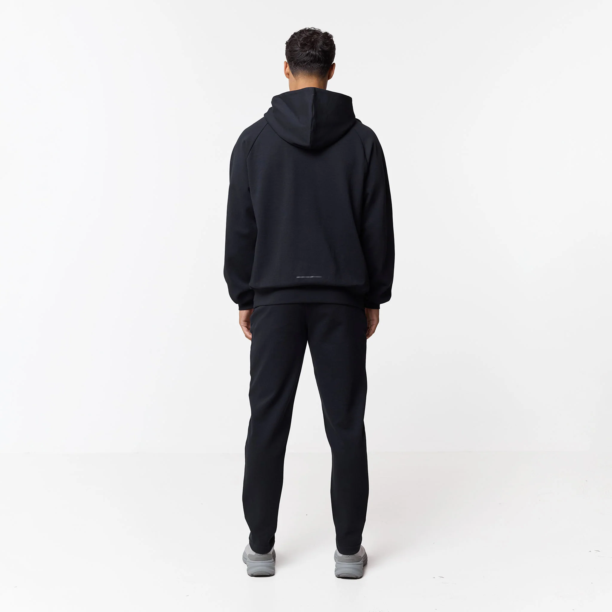 Apex Open Hem Tracksuit | Black - Image 8