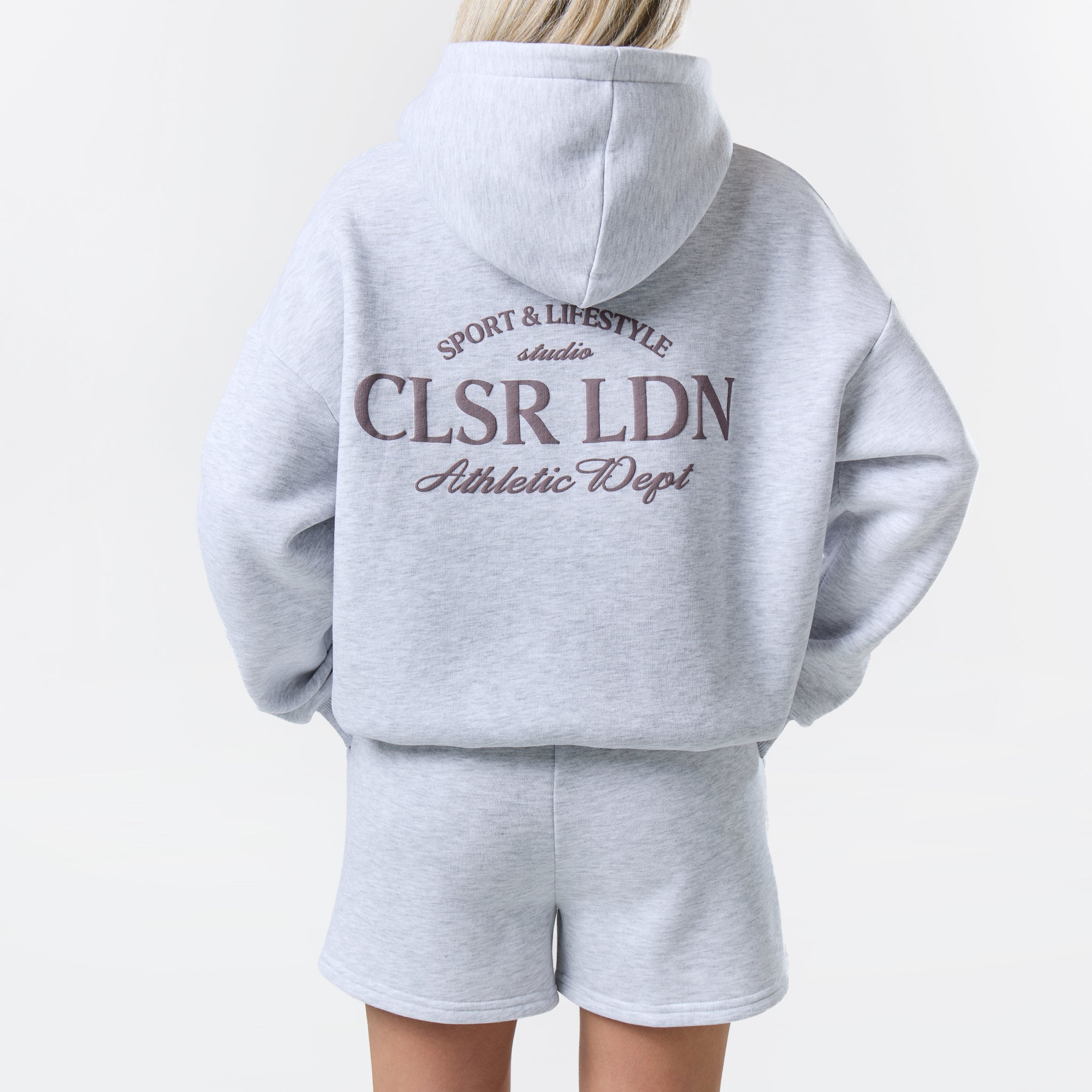 Athletic Dept Hoodie Twinset | Grey Marl - Image 3