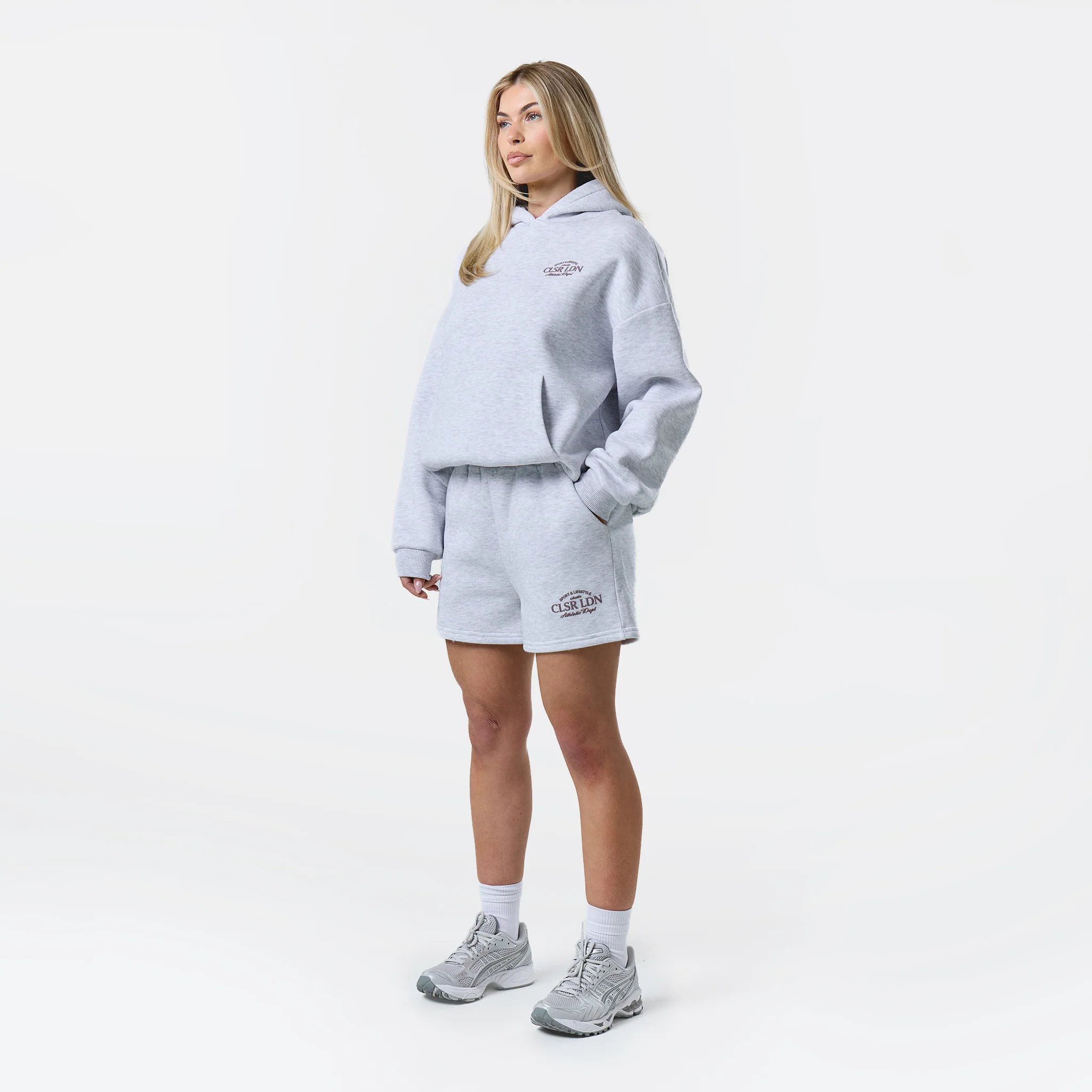 Athletic Dept Hoodie Twinset | Grey Marl - Image 6
