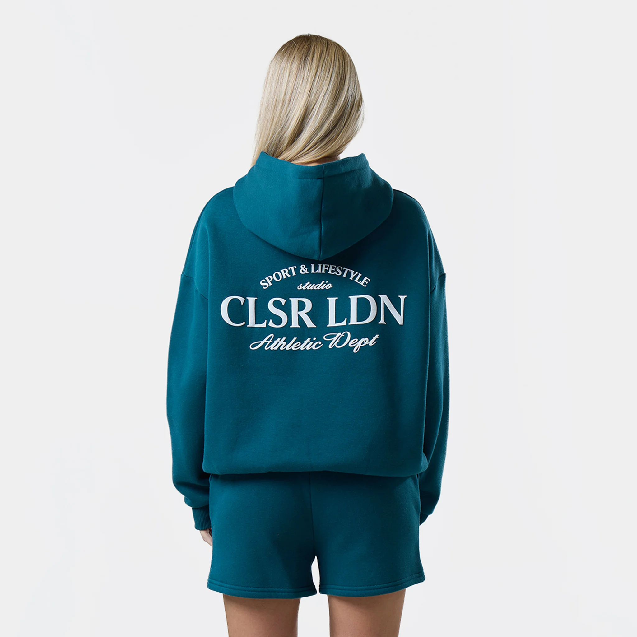 Athletic Dept Hoodie Twinset | Teal