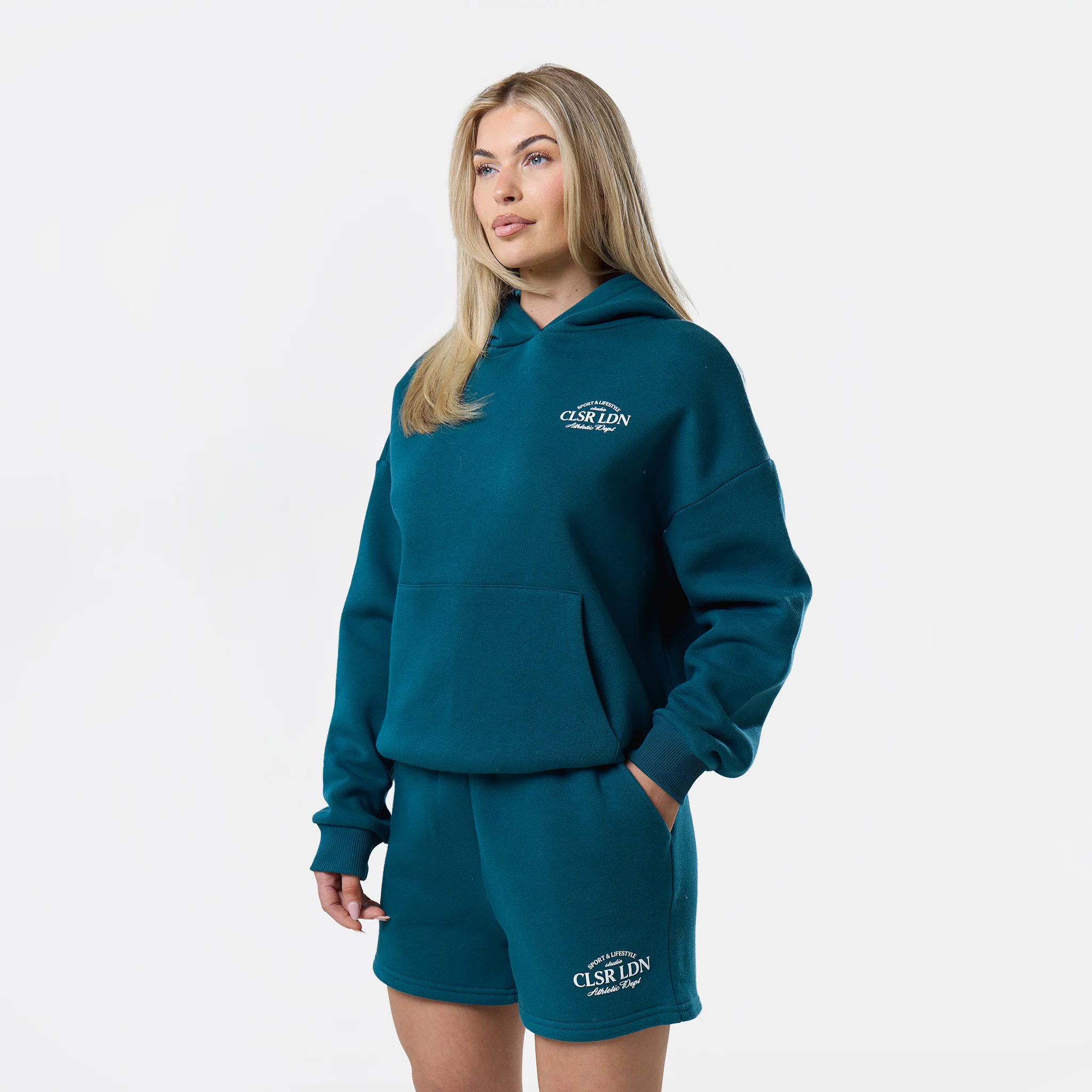 Athletic Dept Hoodie Twinset | Teal - Image 4