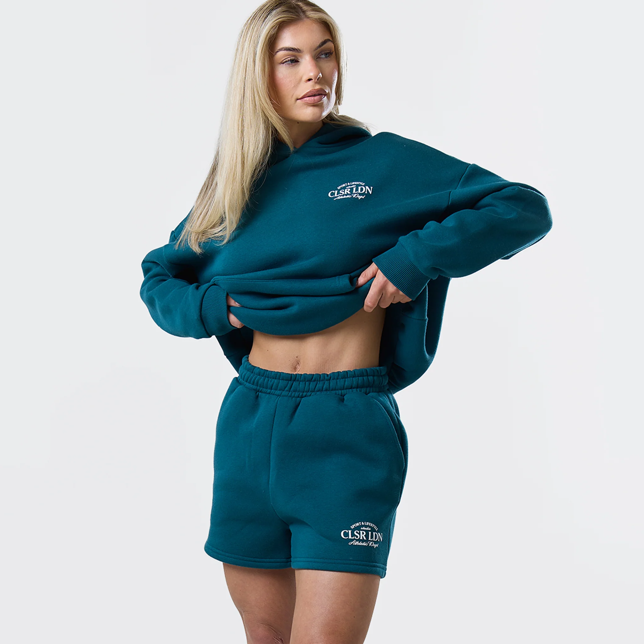 Athletic Dept Hoodie Twinset | Teal - Image 7