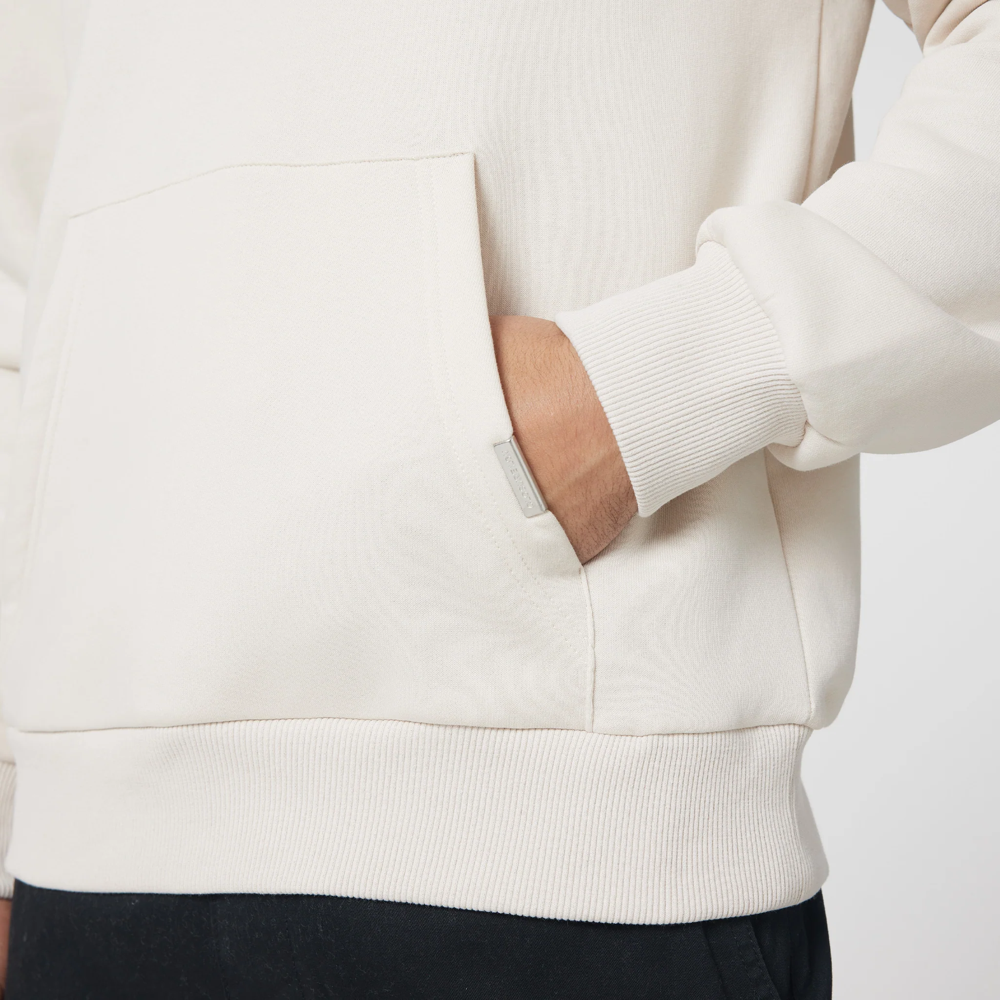Relaxed Fit Hoodie | Light Stone - Image 3