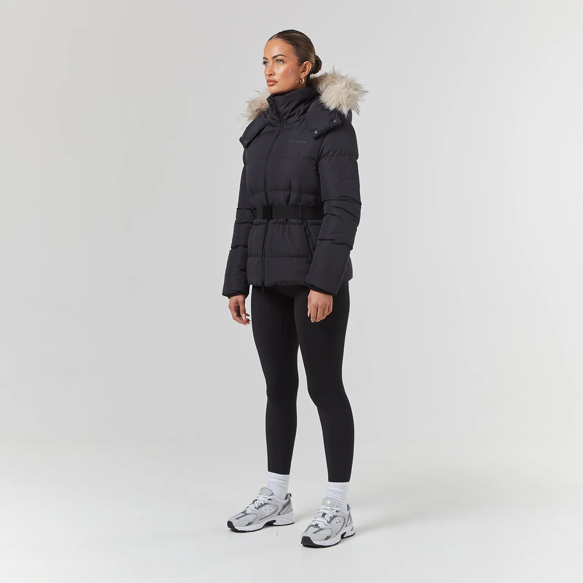 Belted Ski Jacket | Black - Image 11