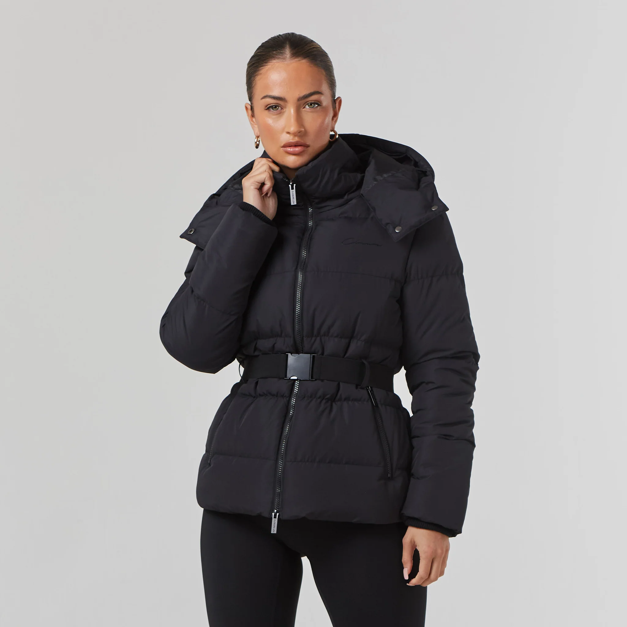 Belted Ski Jacket | Black - Image 3