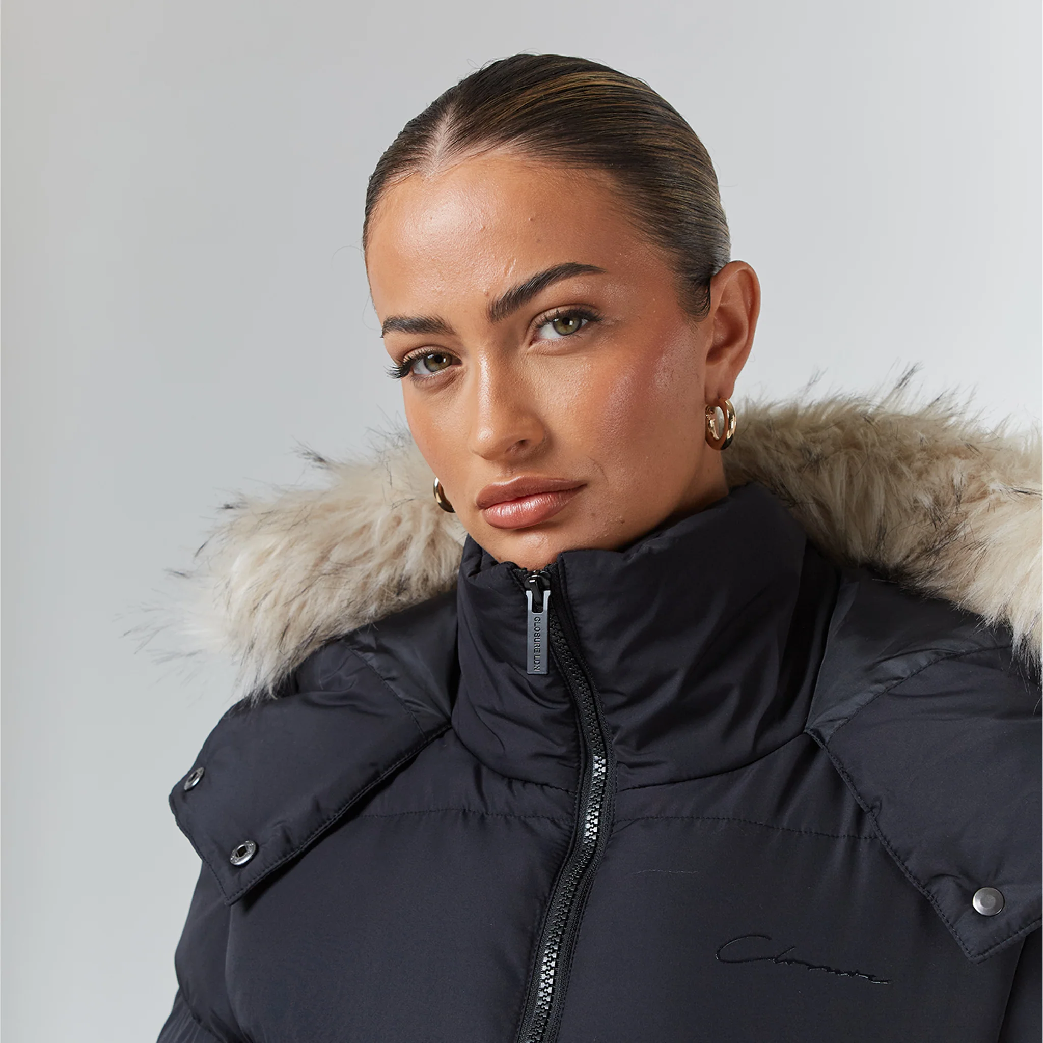 Belted Ski Jacket | Black - Image 4