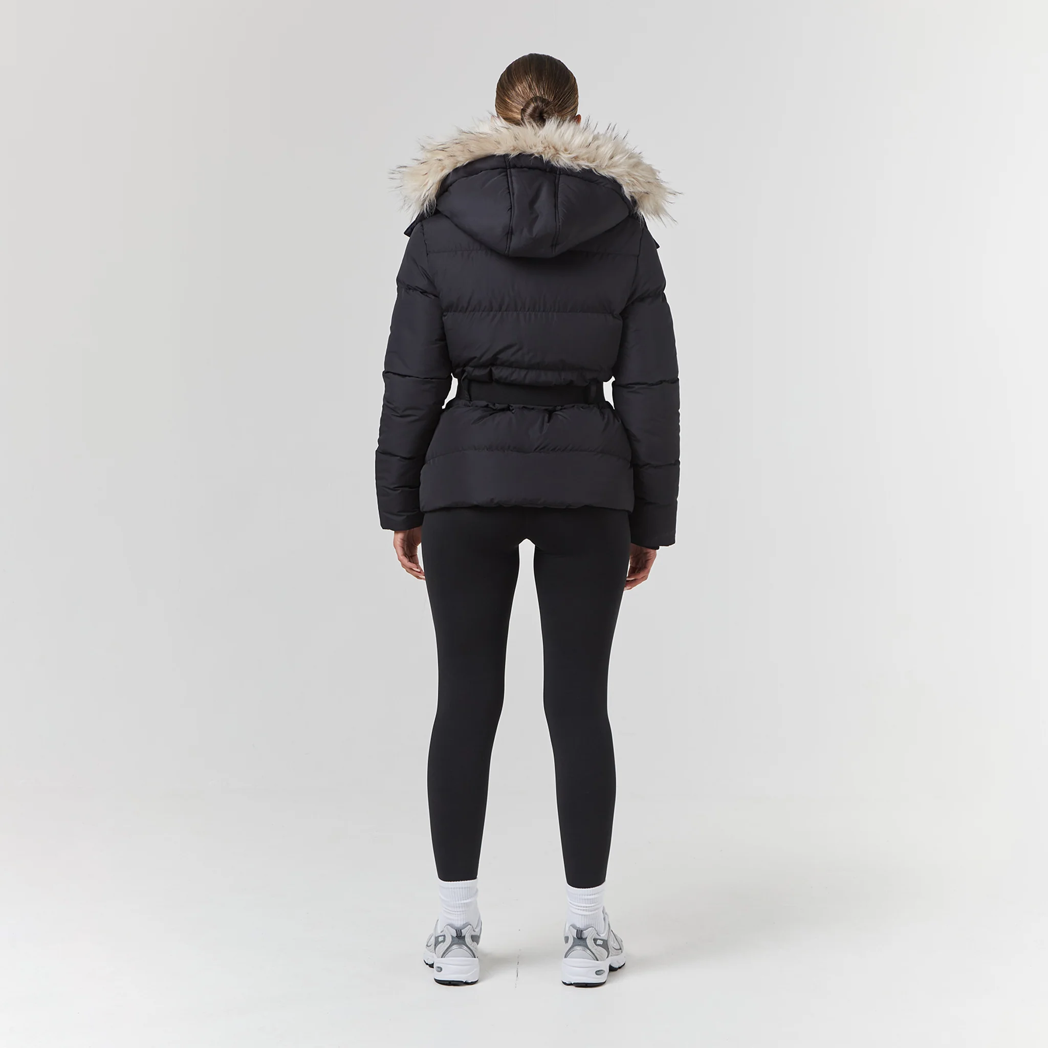 Belted Ski Jacket | Black - Image 9