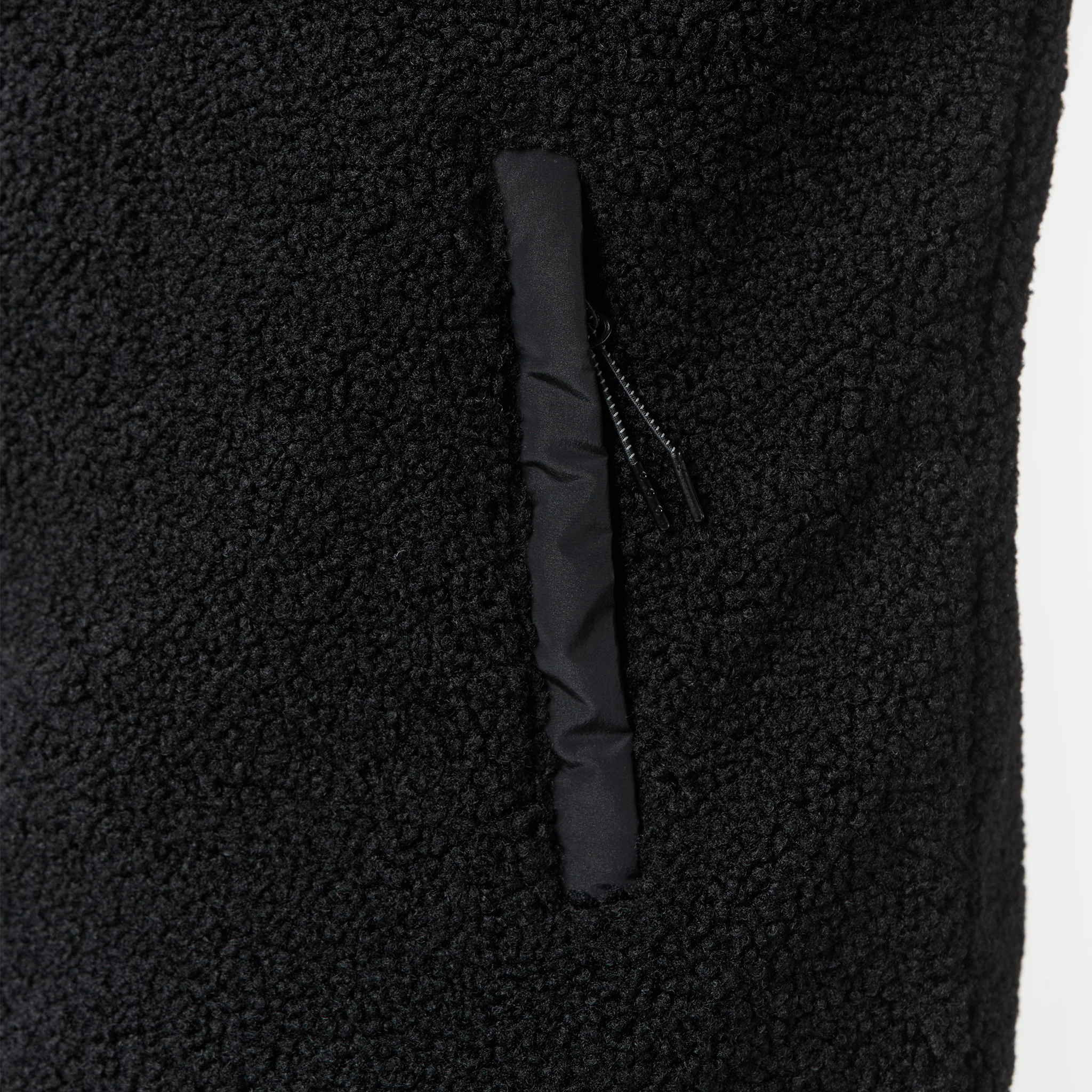 Crinkle Borg Panel Jacket | Black - Image 6
