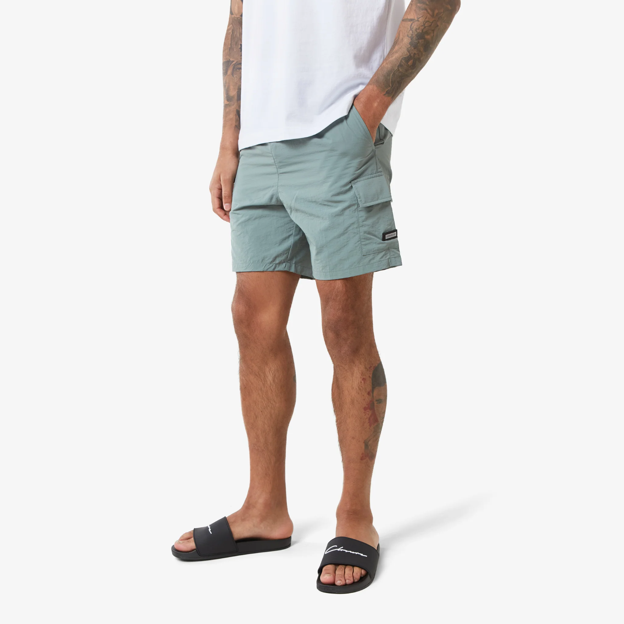 Cargo Pocket Swimshort | Dark Sage - Image 10