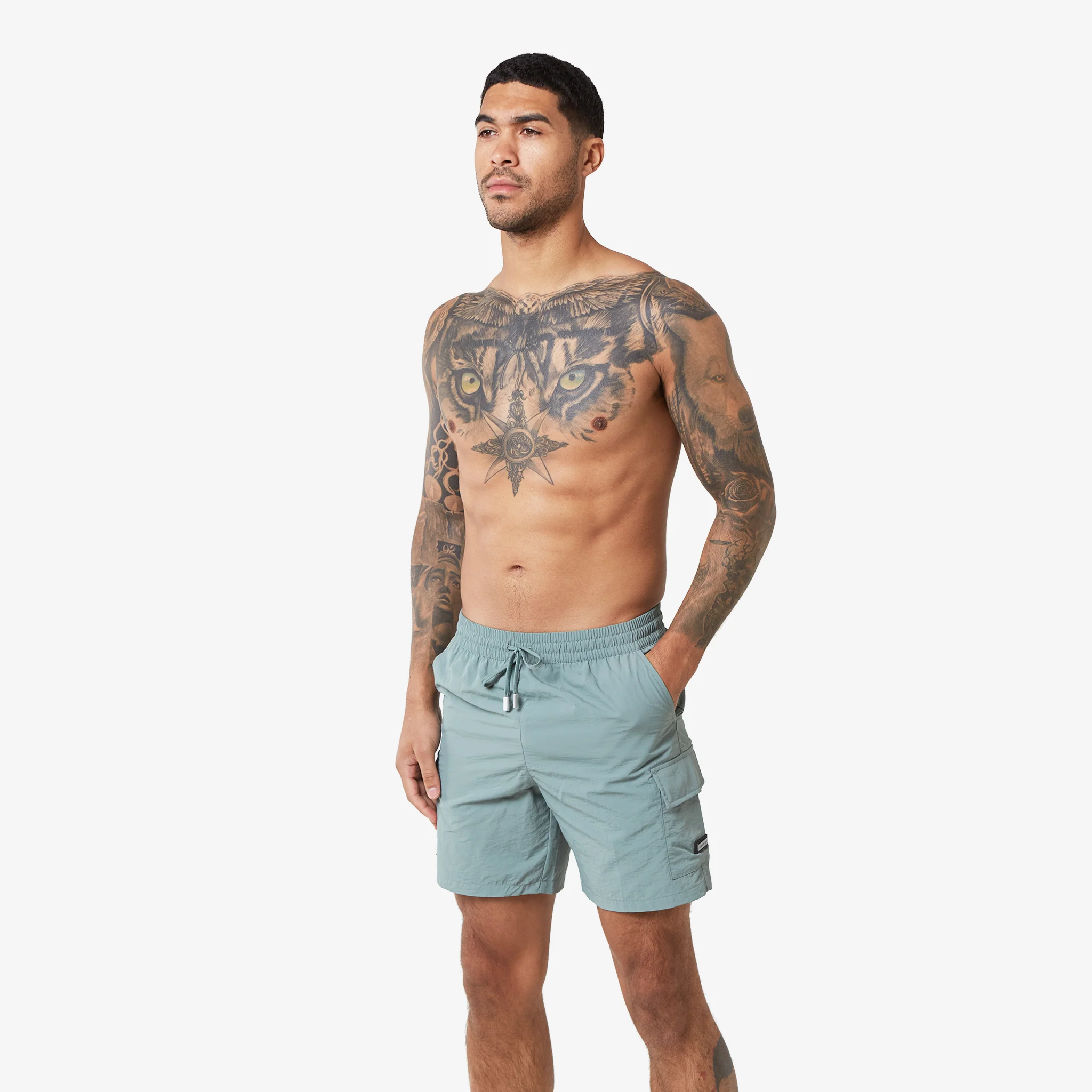 Cargo Pocket Swimshort | Dark Sage - Image 7