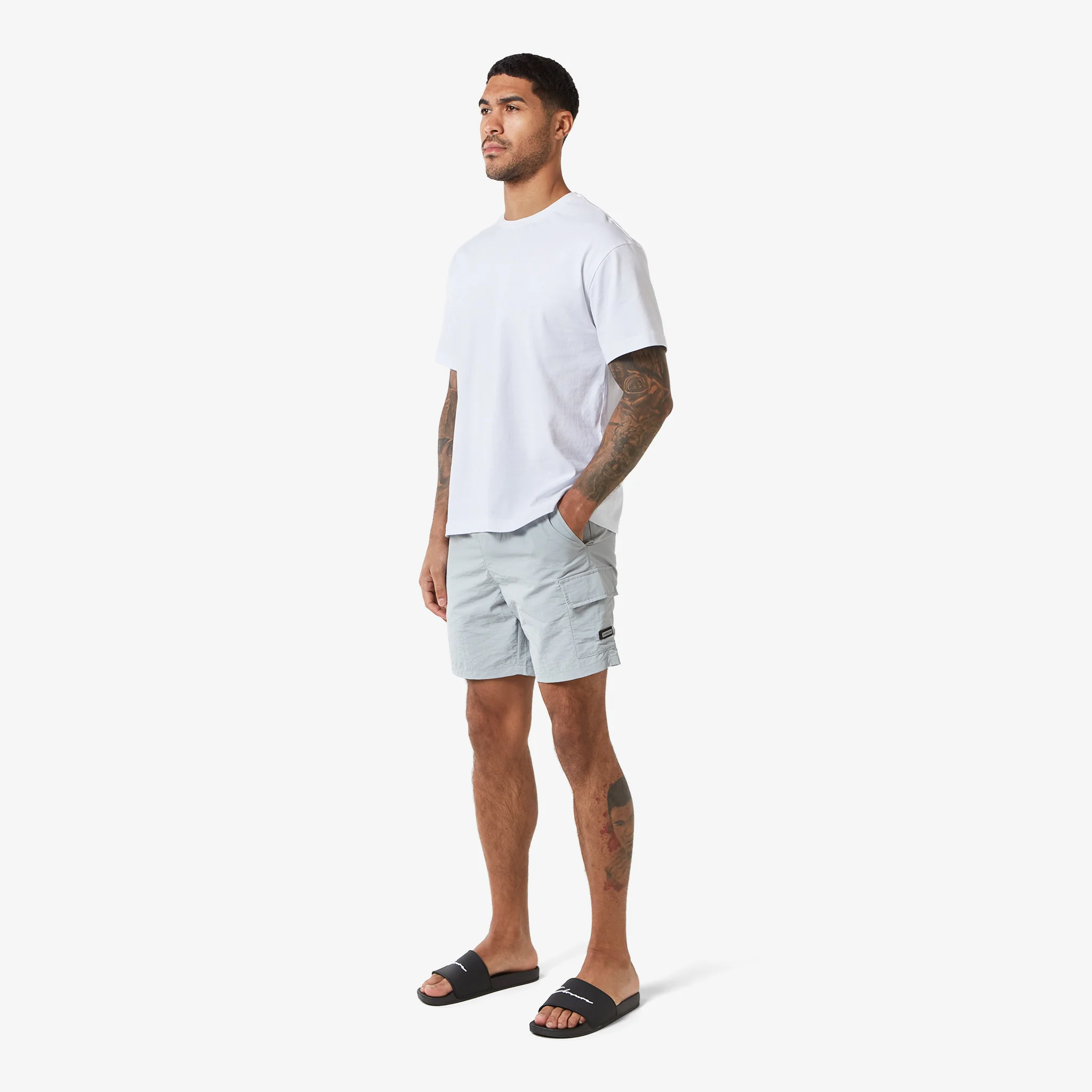 Cargo Pocket Swimshort | Grey - Image 7