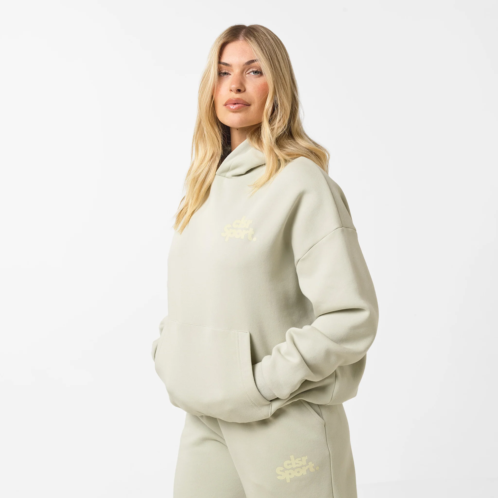 CLSR Sport Open Hem Tracksuit | Pistachio - Image 3