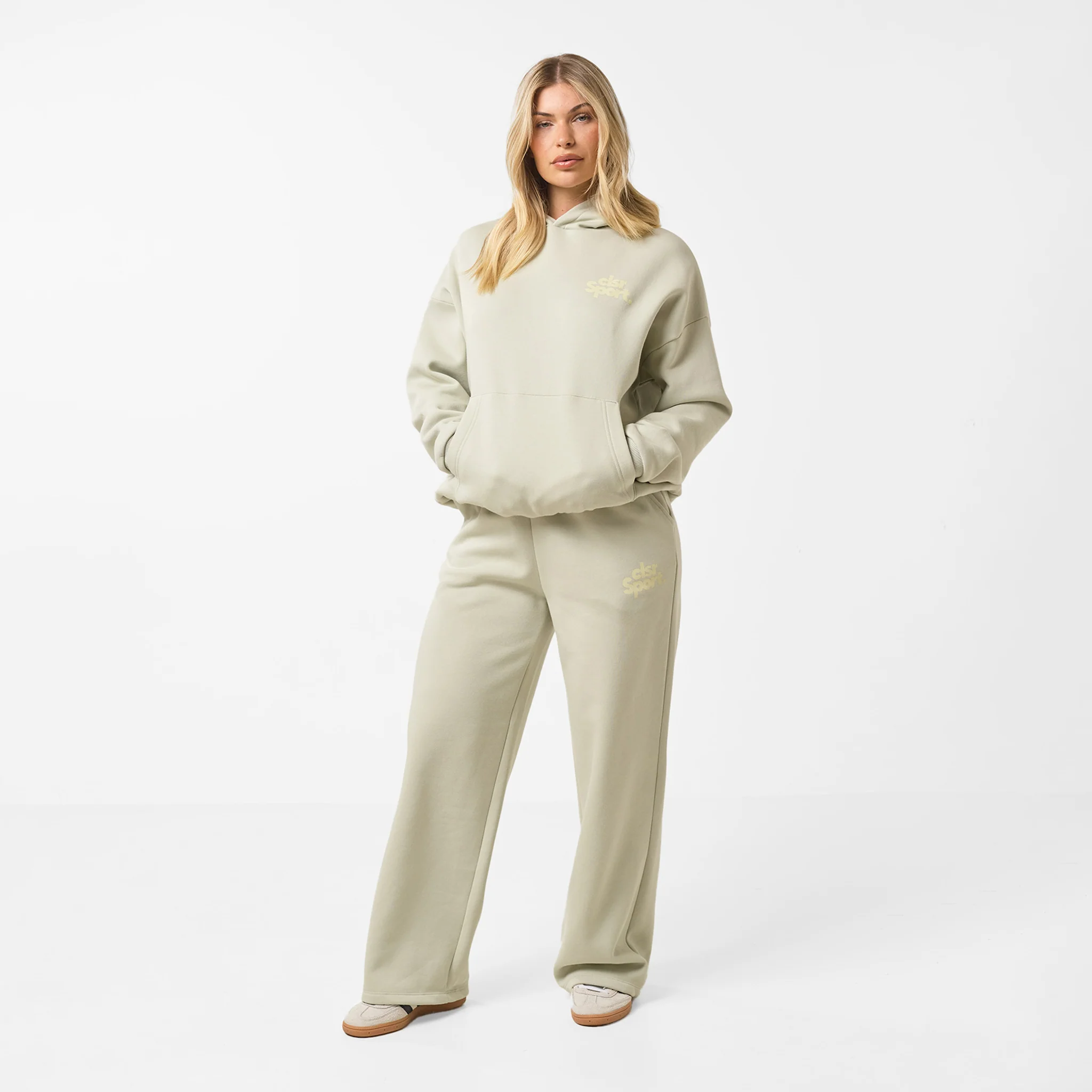 CLSR Sport Open Hem Tracksuit | Pistachio - Image 4