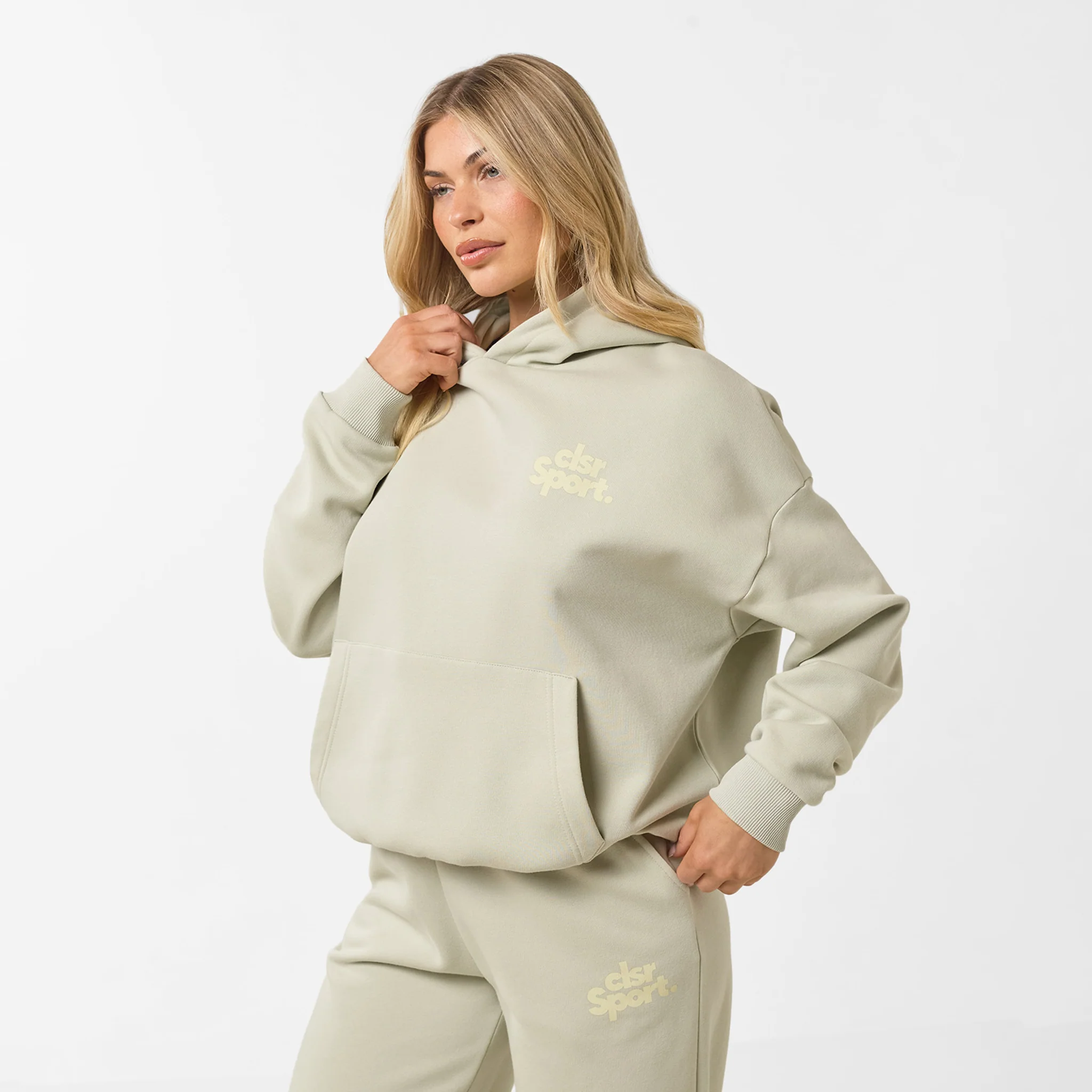 CLSR Sport Open Hem Tracksuit | Pistachio - Image 8