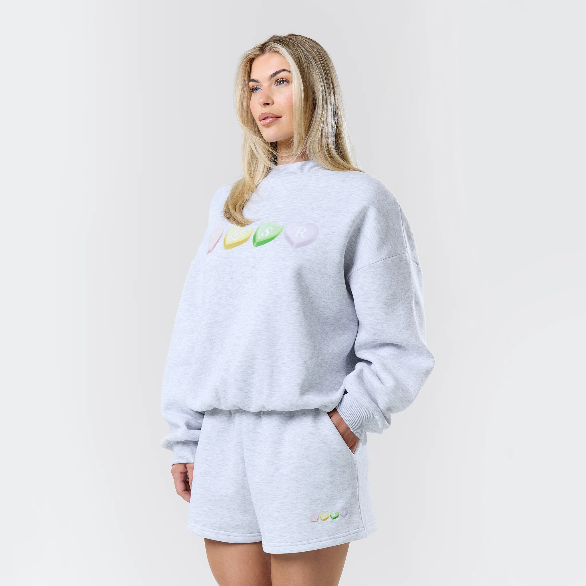 CLSR Sweets Crewneck Twinset | Grey Marl
