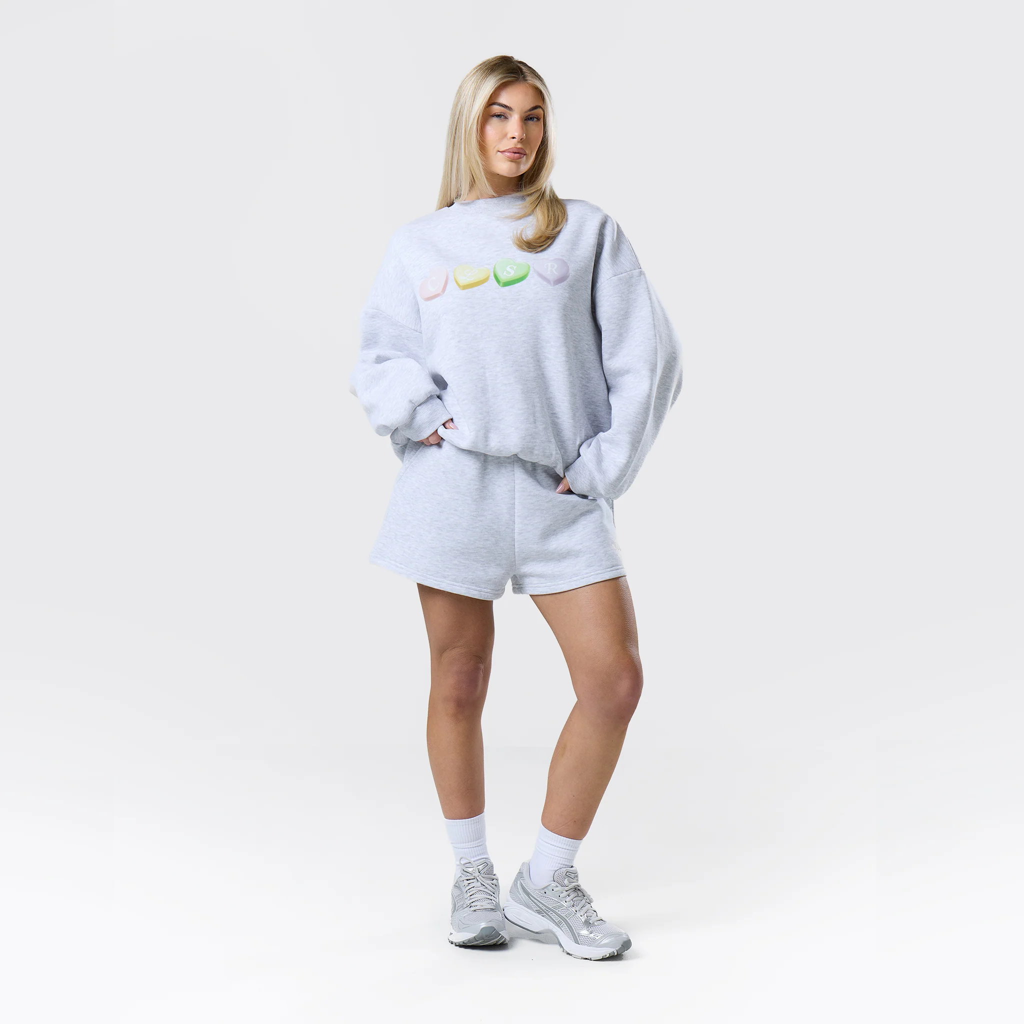 CLSR Sweets Crewneck Twinset | Grey Marl - Image 2
