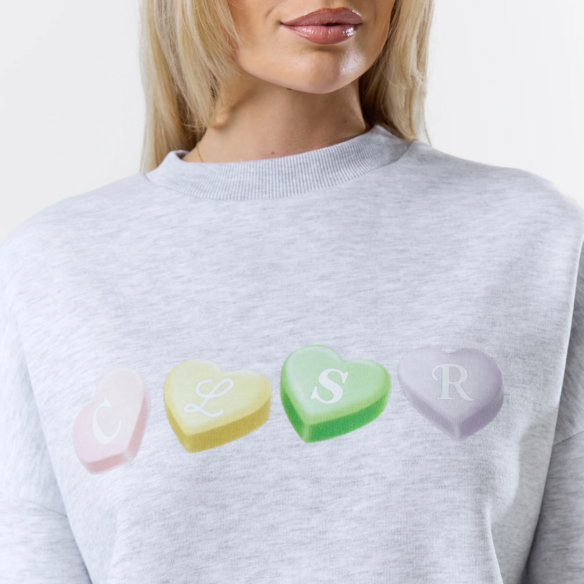 CLSR Sweets Crewneck Twinset | Grey Marl - Image 3