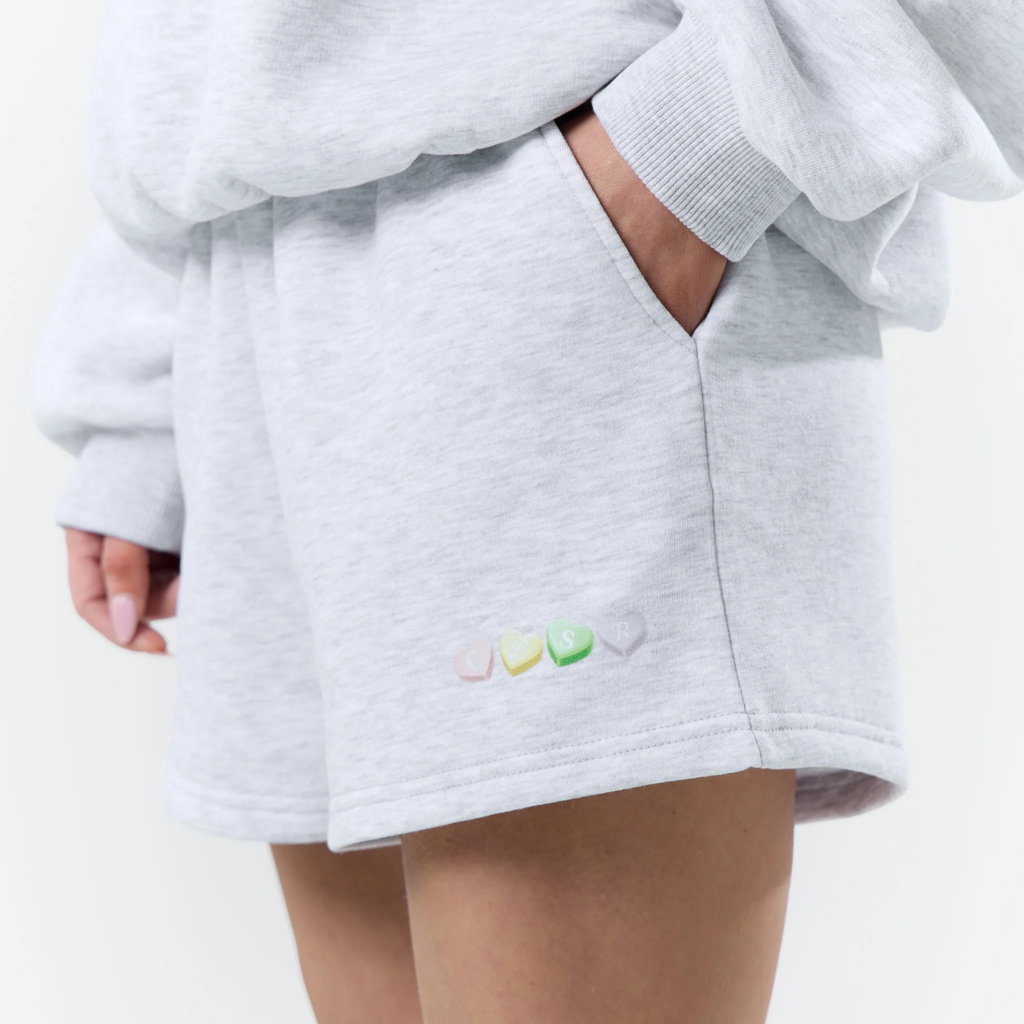 CLSR Sweets Crewneck Twinset | Grey Marl - Image 5
