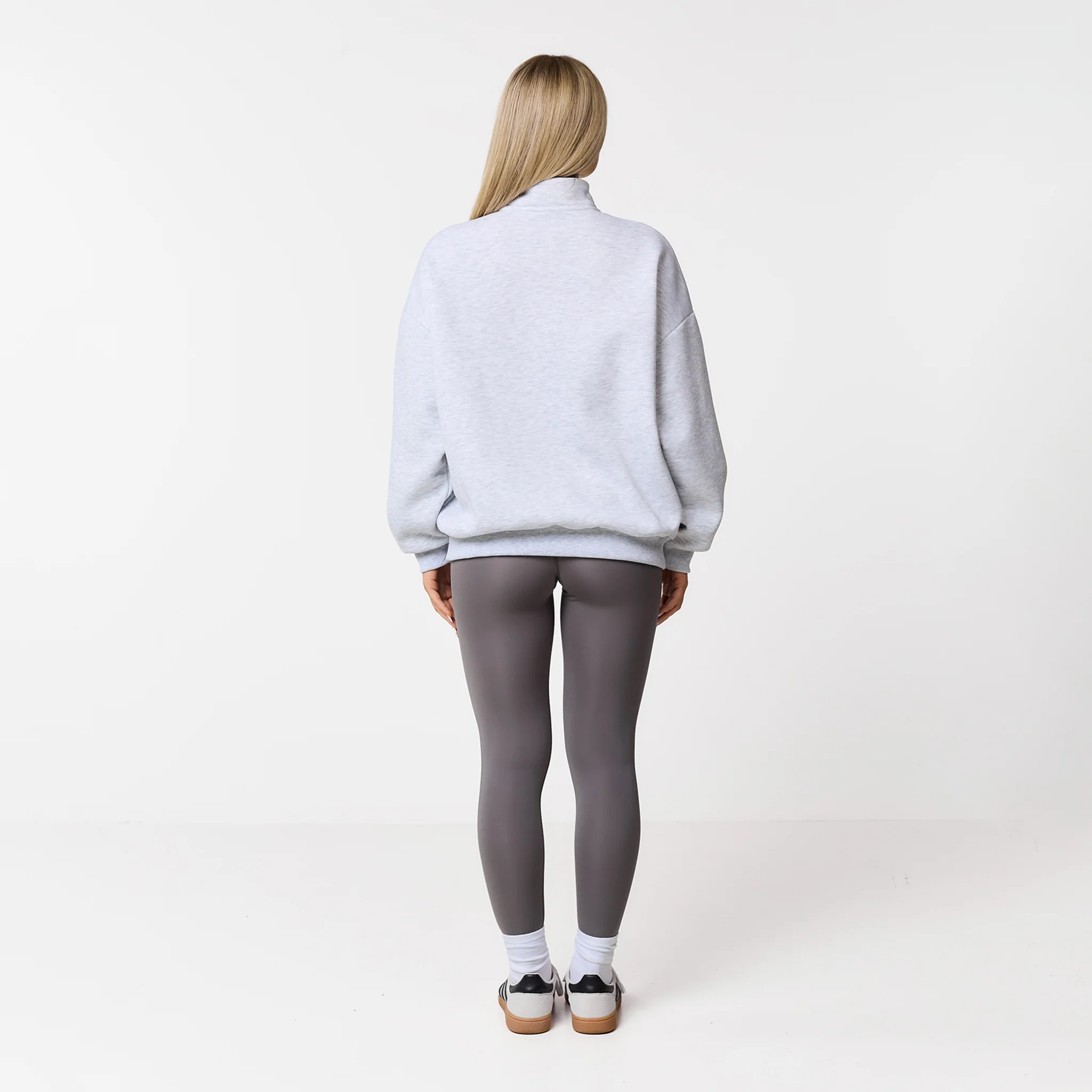 Collegiate 1/4 Zip | Grey Marl - Image 10