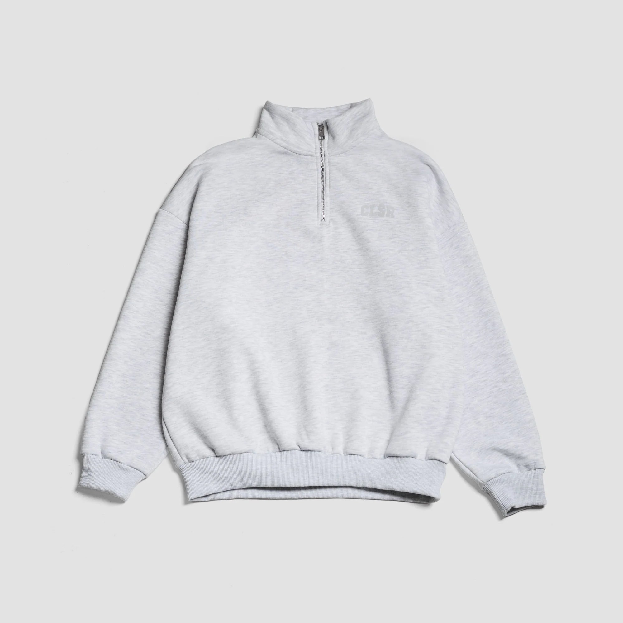 Collegiate 1/4 Zip | Grey Marl - Image 11