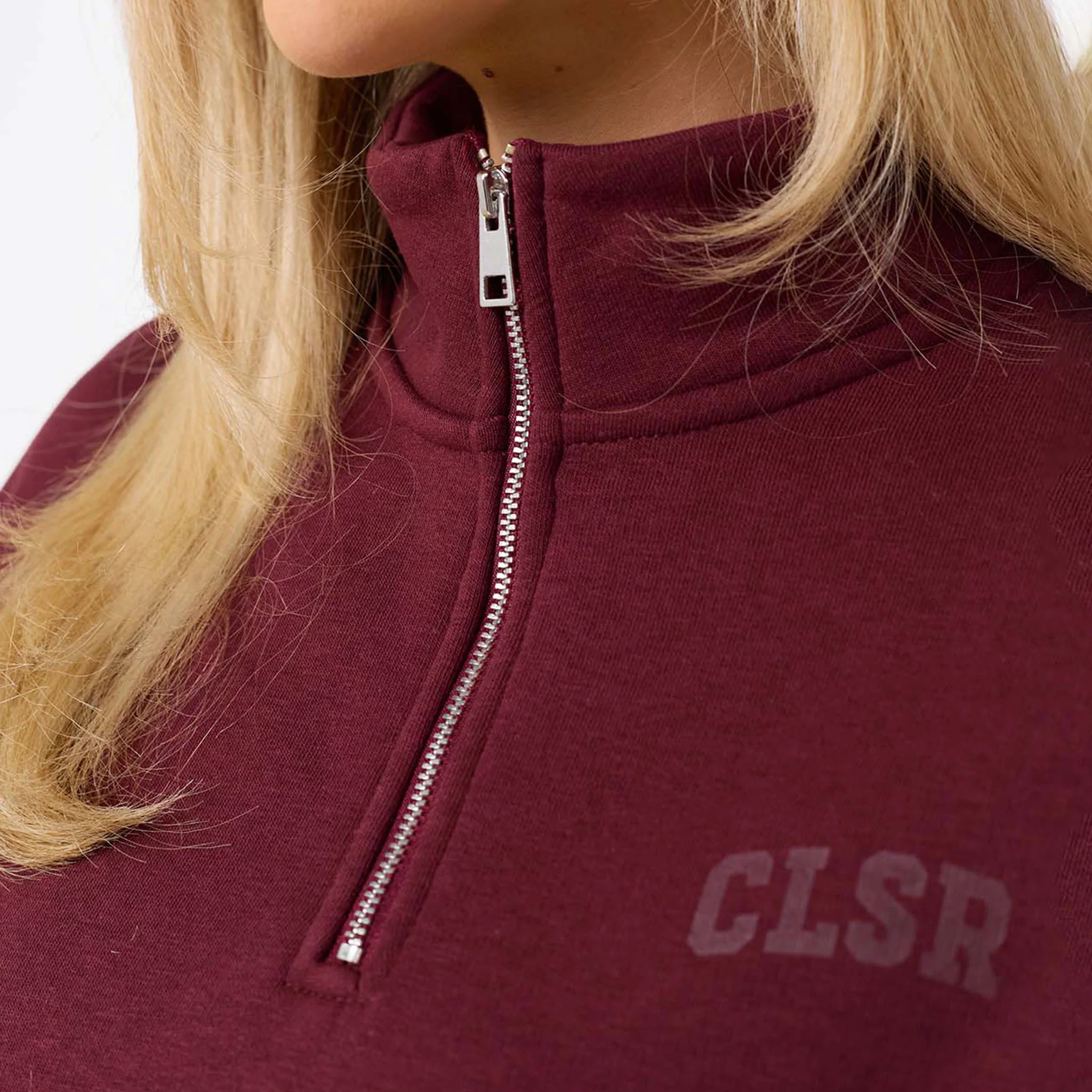 Collegiate 1/4  Zip | Burgundy - Image 3
